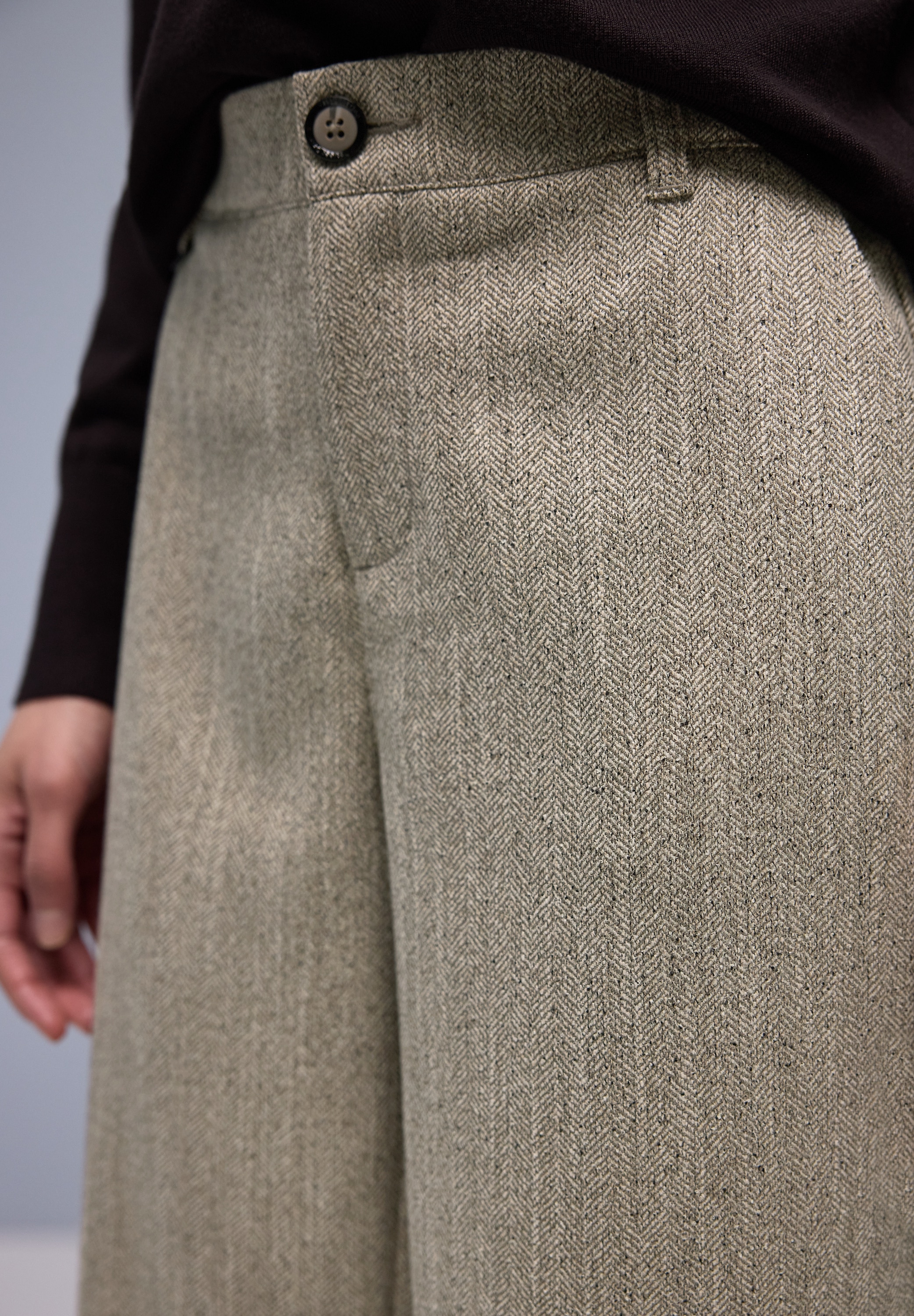 STREET ONE Stoffhose  in Melange-Optik