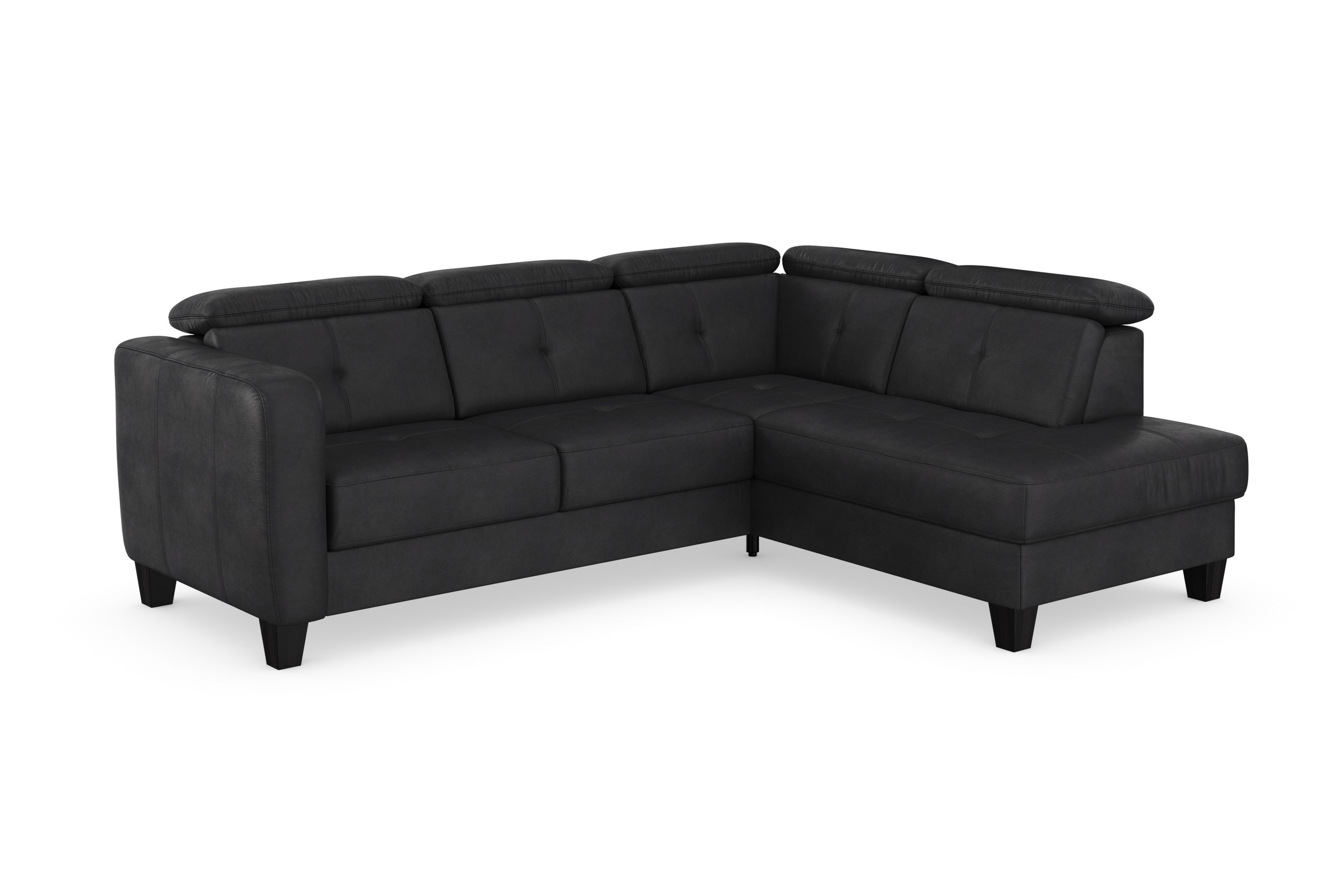 sit&more Ecksofa »Belluci L-Form«, inklusive Federkern, wahlweise mit Bettfunktion und Bettkasten