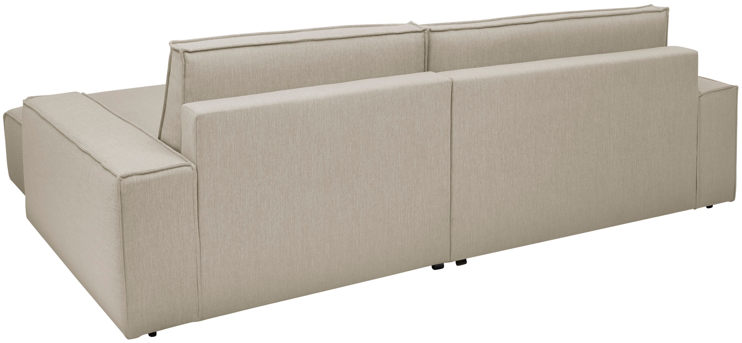 Home affaire Ecksofa »NEU: SHERWOODL XXL 284, Big-Sofa L-Form, tiefe Sitzfläche 95 cm, Cord,«, Leinenoptik, Recamiere rechts/links, auch als Schlafsofa stellbar