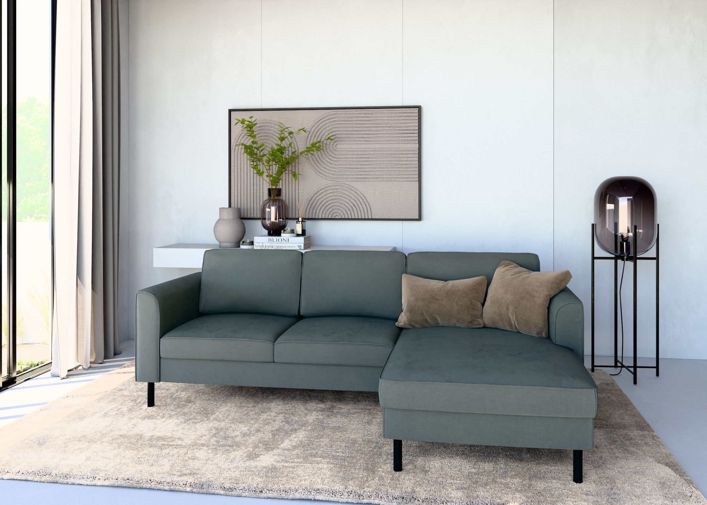 Home affaire Ecksofa "Booster II, whlw. mit Schlaffunktion & Bettkasten, Fu günstig online kaufen