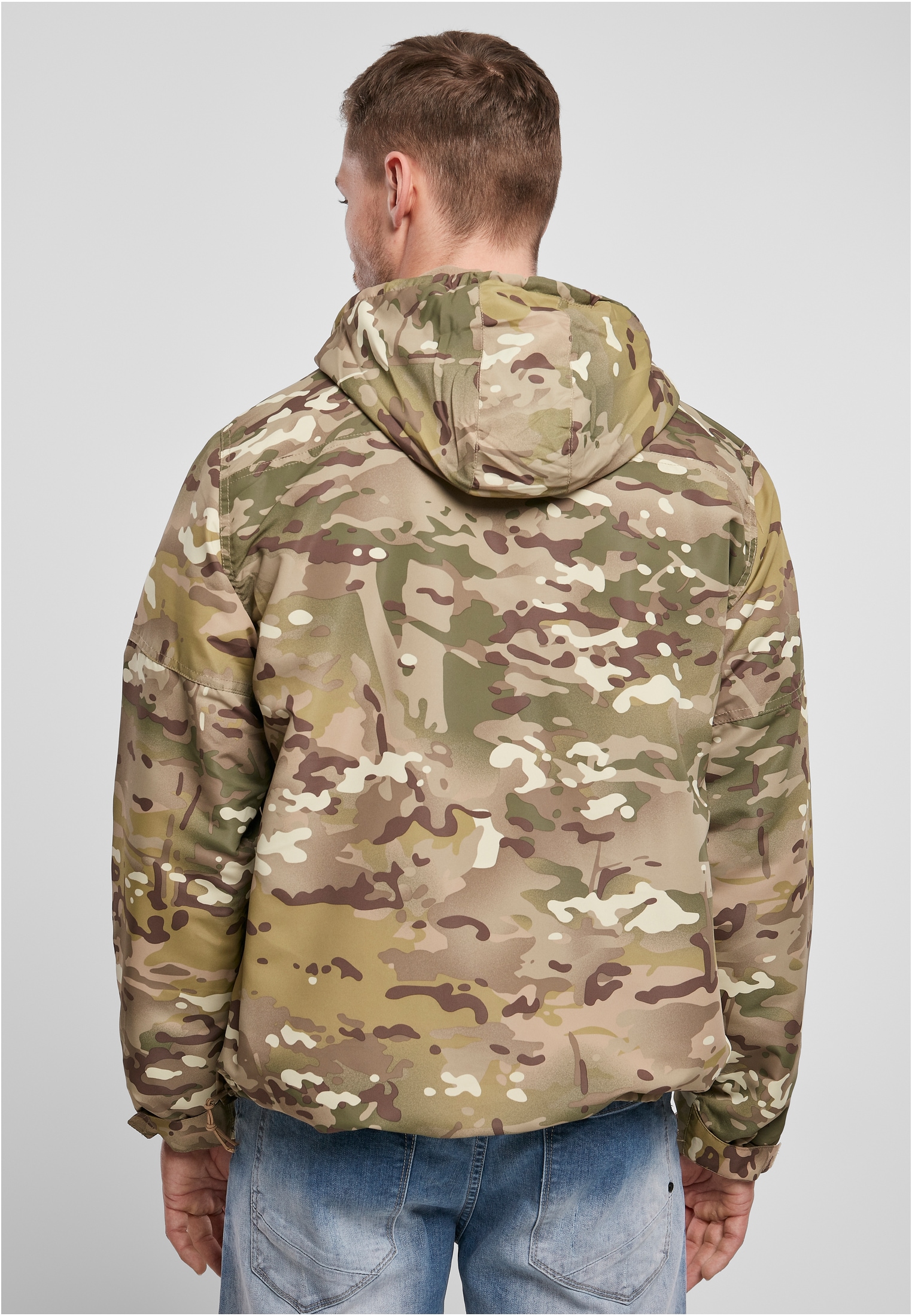 Brandit Anorak »Brandit Herren Fleece Pull Over Windbreaker«, (1 St.), mit Kapuze