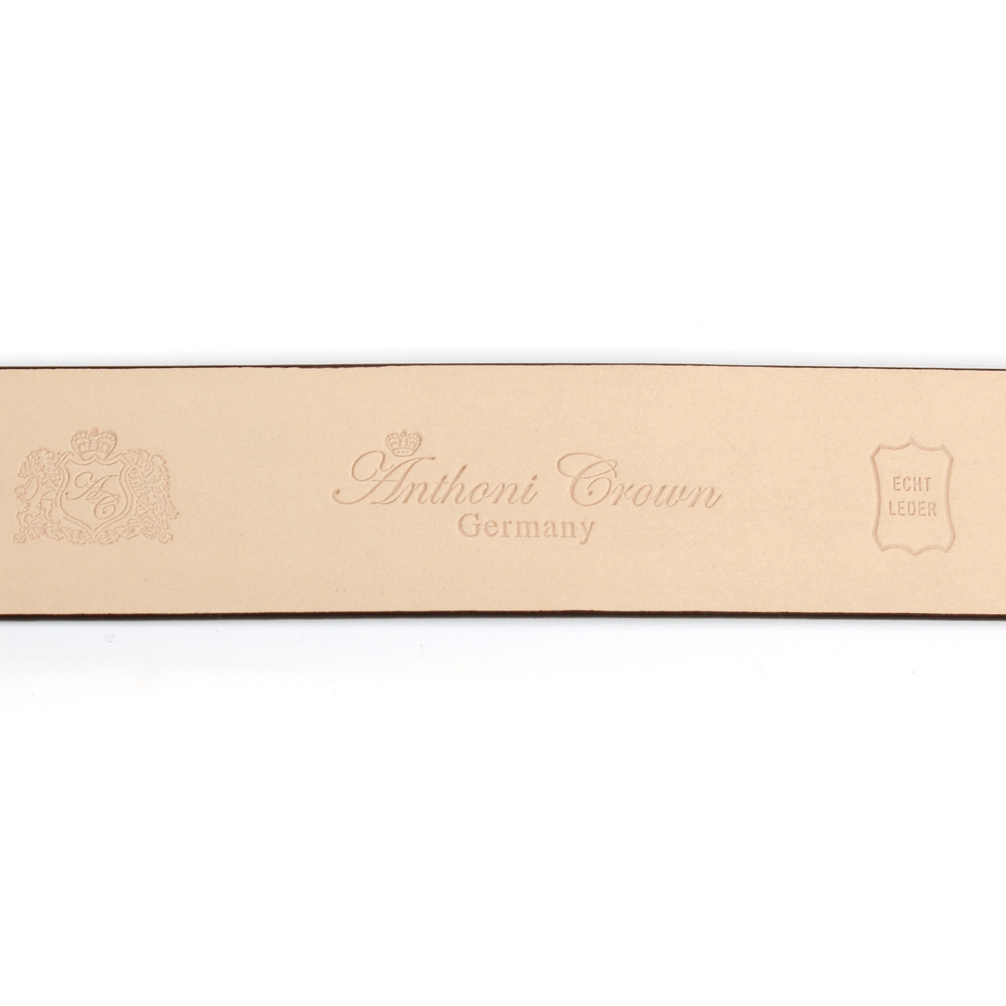 Anthoni Crown Ledergürtel, mit Lilien Emblem günstig online kaufen