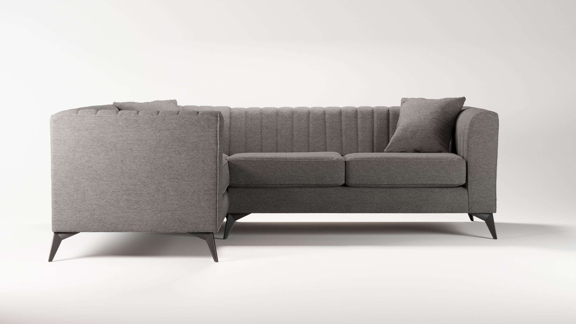 Places of Style Ecksofa "MATTHEW L-Form ideal für kleine Räume, Maße B/T/H: günstig online kaufen