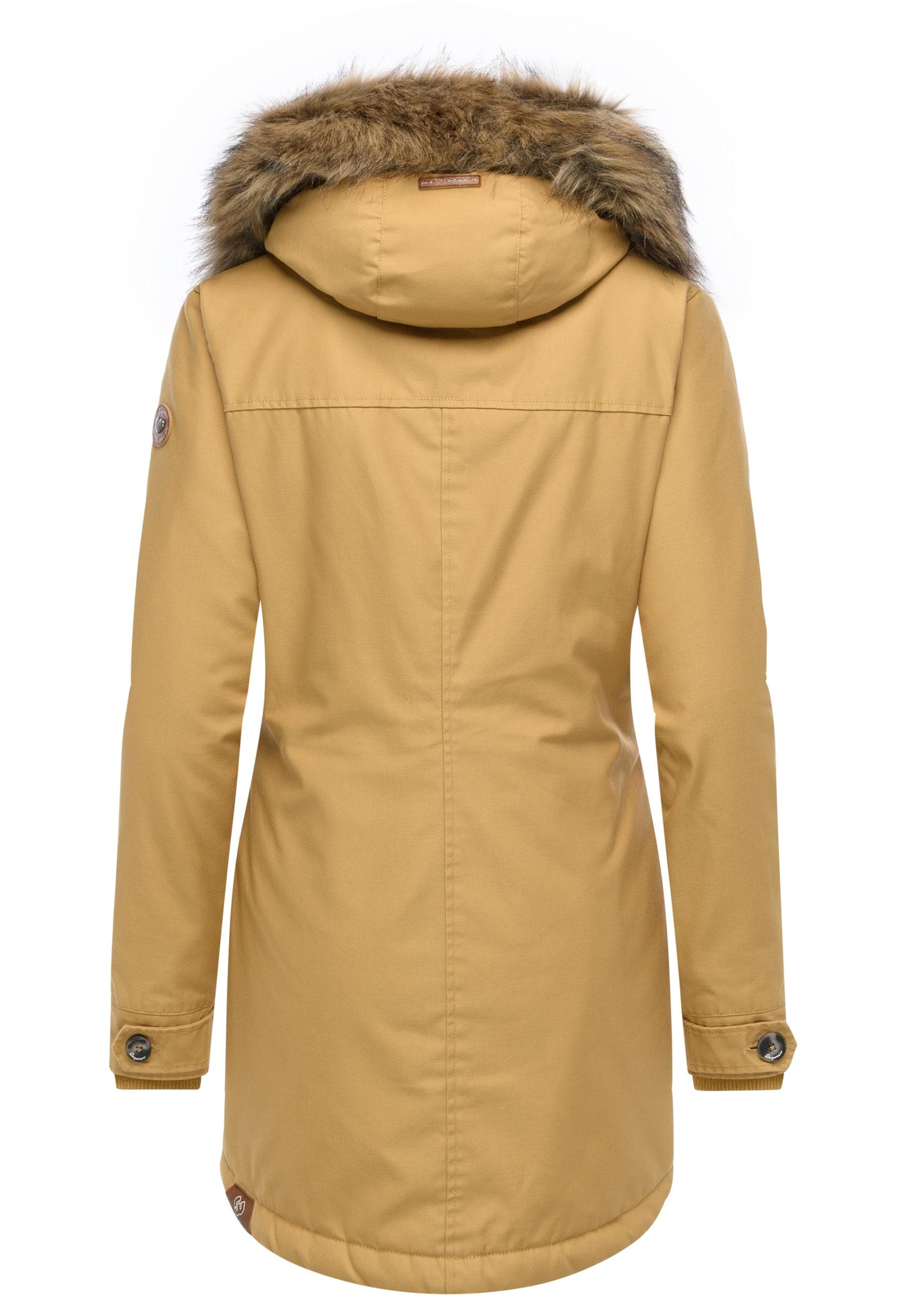 Ragwear Outdoorjacke »Jane YOUMODO«, mit Kapuze, Leicht gefütterte Winterjacke mit Kapuze