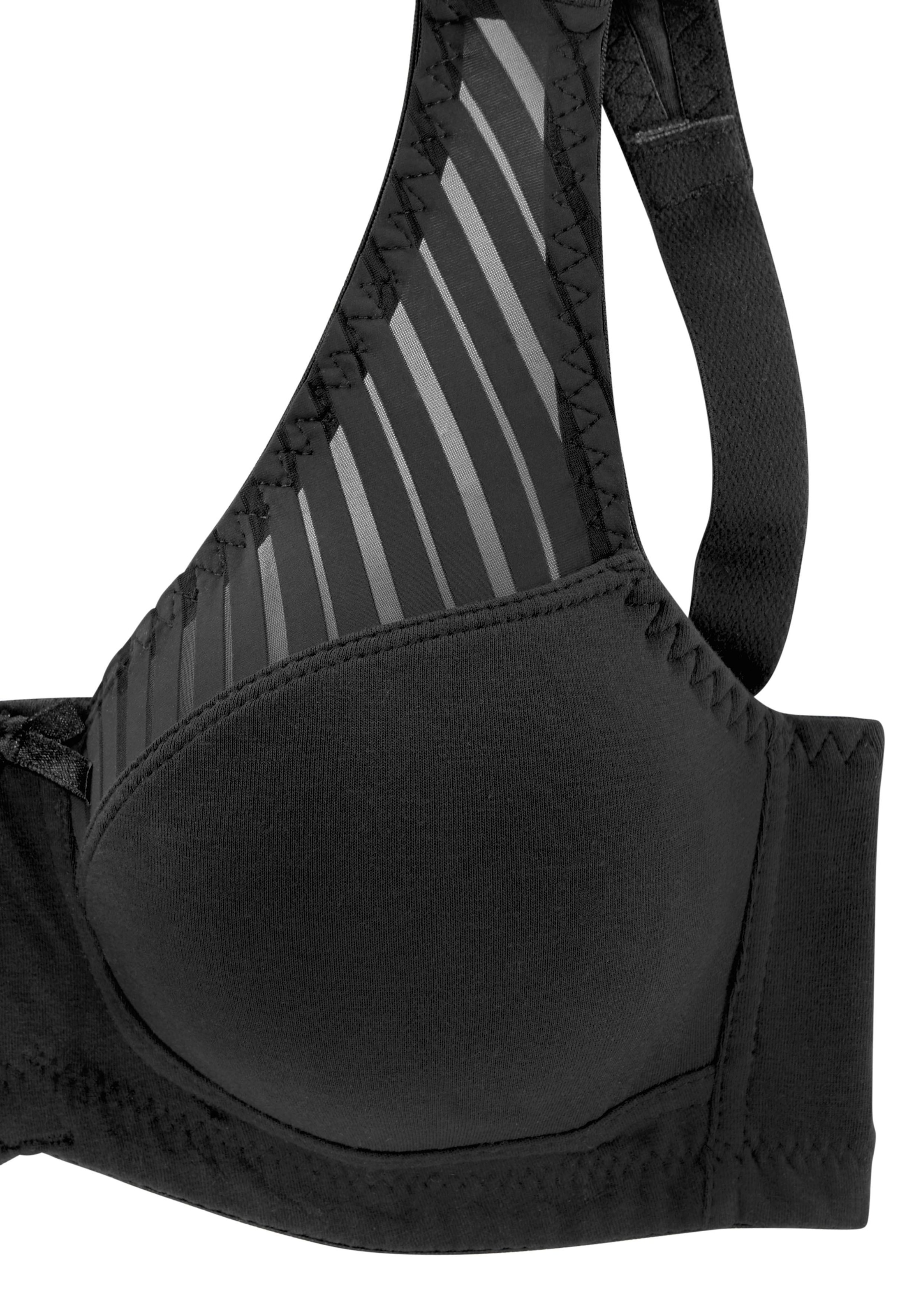 schickem Bügelloser Basic BH mit Streifenmaterial Nuance Stück) 2 Dessous (Packung