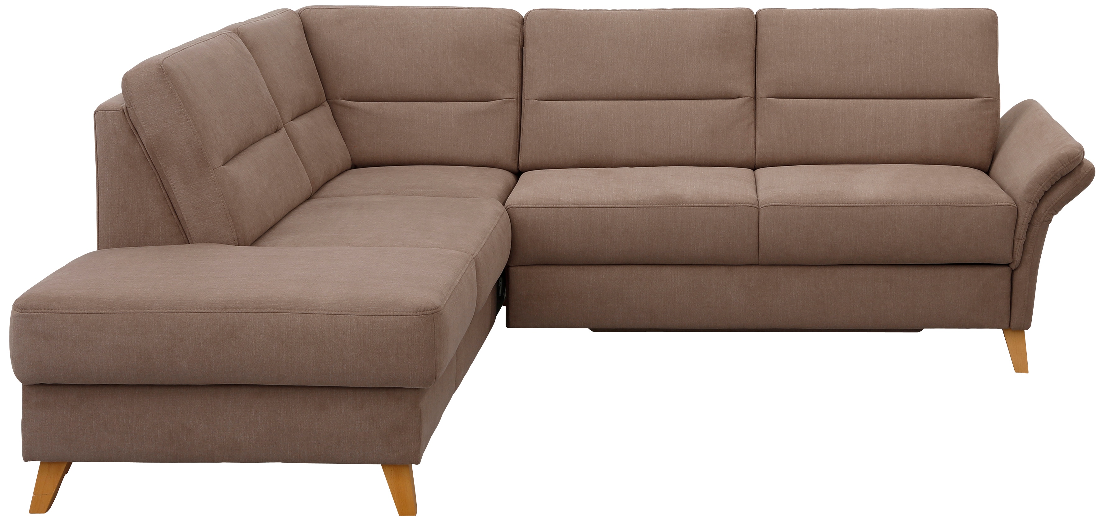 OTTO home Ecksofa "Westerland L-Form" Federkern-Polsterung, wahlweise mit Schlaffunktion, Bettkasten