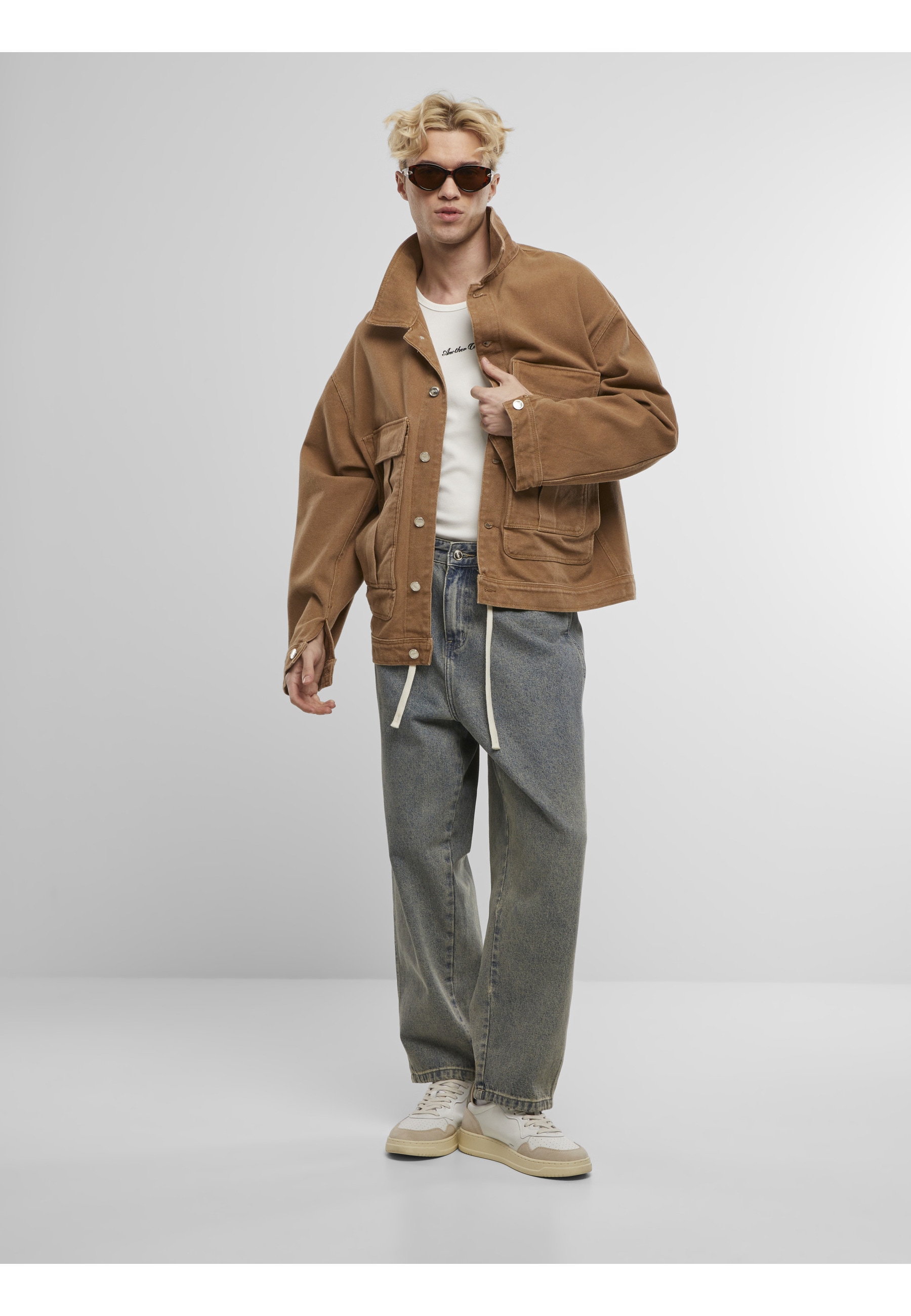 Another Cotton Lab Jeansjacke »Another Cotton Lab Monochrome Jeans Jacket« 1 Stk. tlg. ohne Kapuze