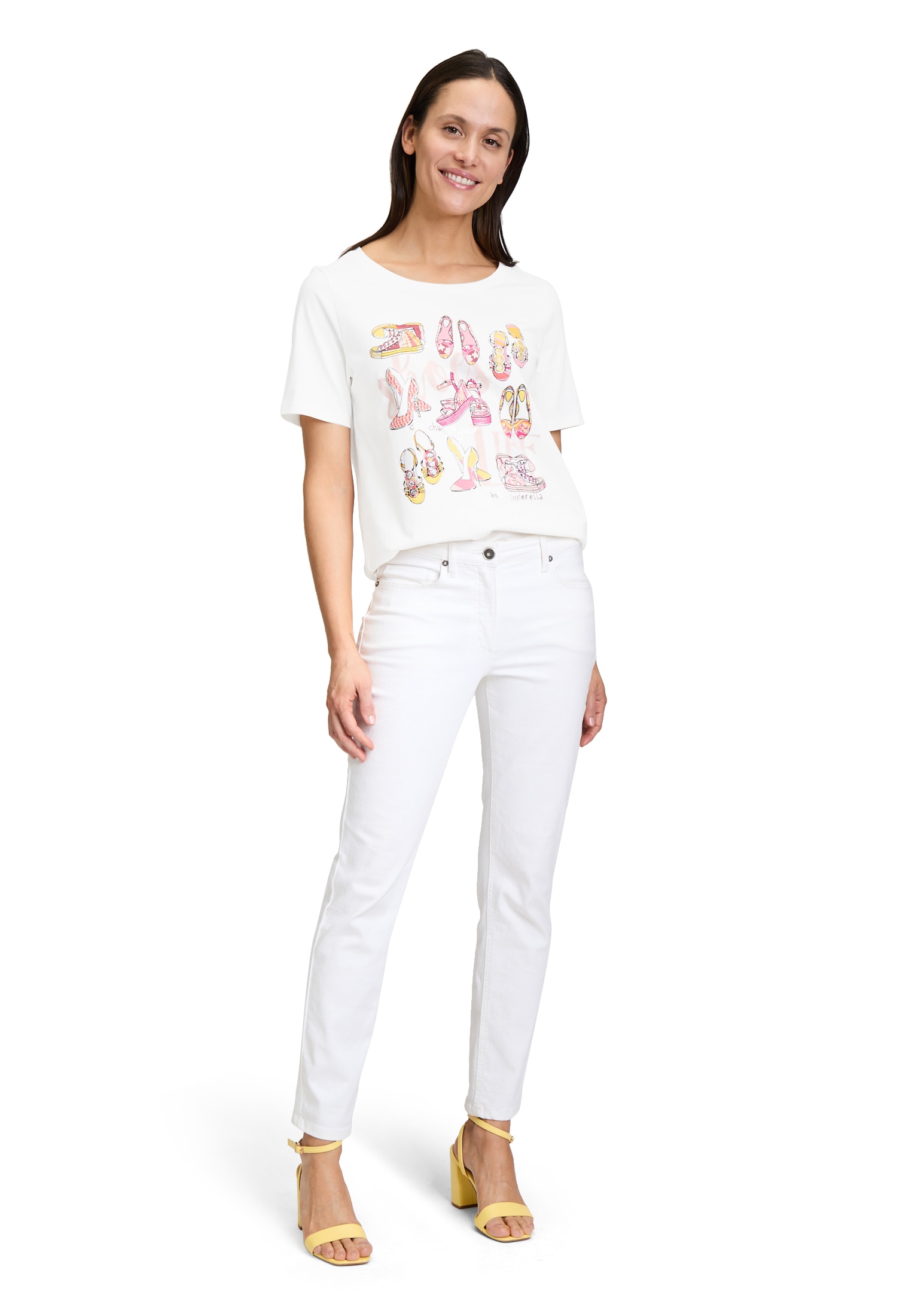 Betty Barclay Kurzarmshirt »Betty Barclay Damen Basic Shirt mit Placement«, (1 tlg.), Druck