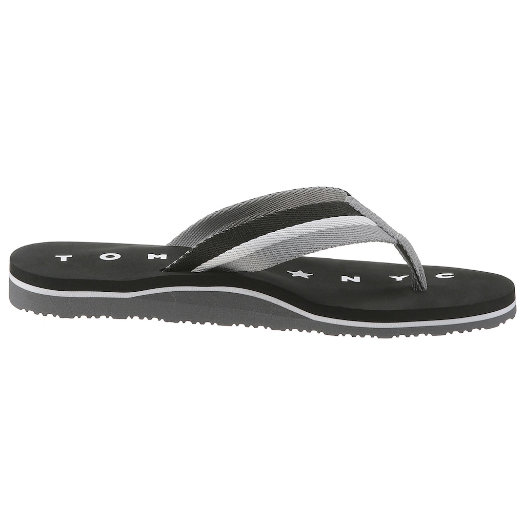 Tommy Hilfiger Zehentrenner »TOMMY LOVES NY BEACH SANDAL«