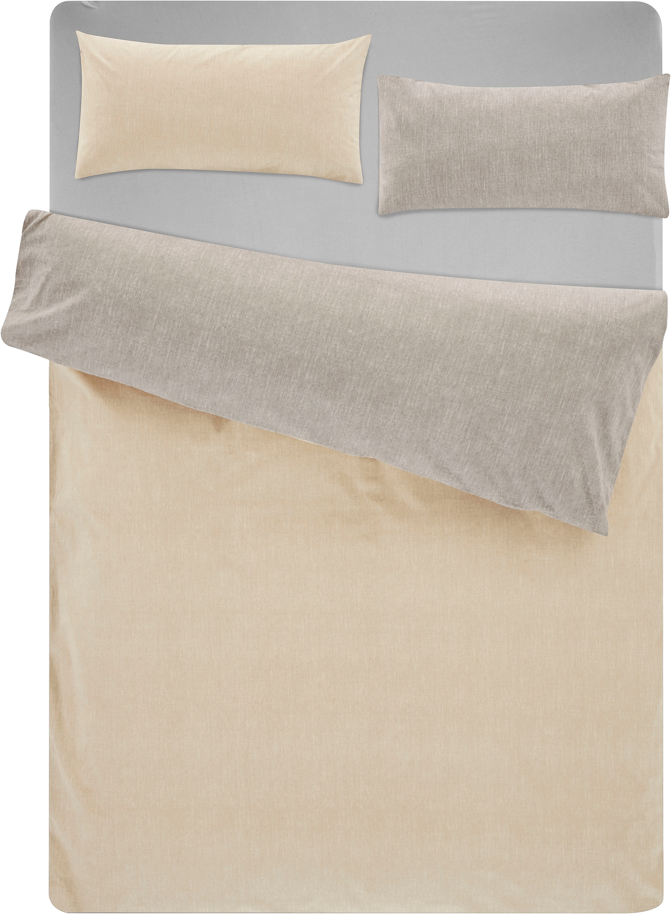 Bruno Banani Wendebettwäsche "Merlin in Gr. 135x200 oder 155x220 cm" 2 Stk. günstig online kaufen