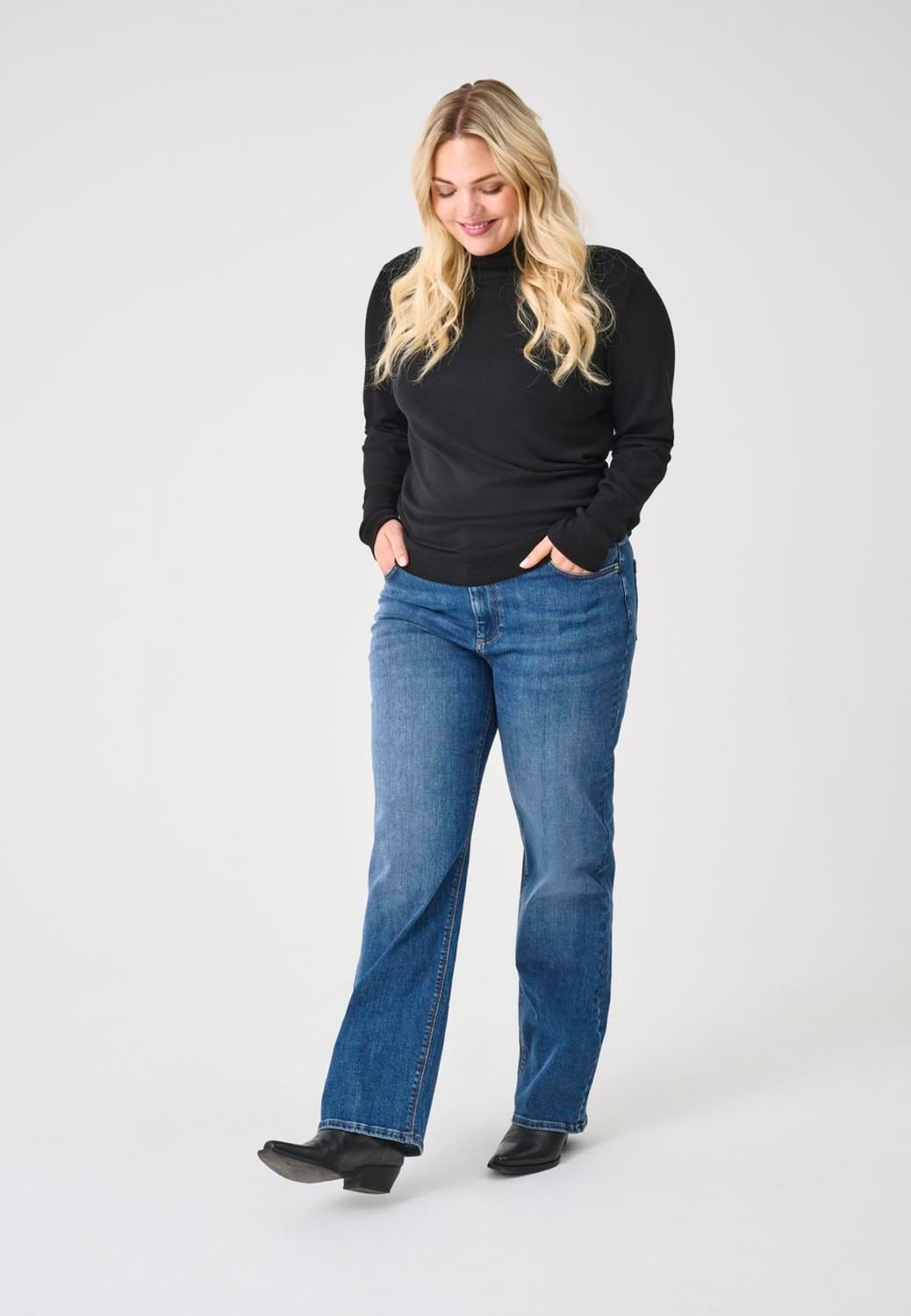 ONLY CARMAKOMA Straight-Jeans "CARWILLY MID STRAIGHT DNM TAI021" günstig online kaufen
