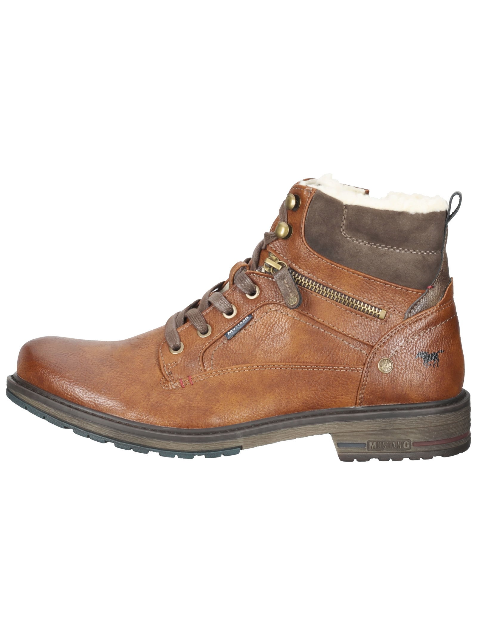 Mustang Shoes Schnürstiefelette »Mustang Shoes Stiefelette Lederimitat«