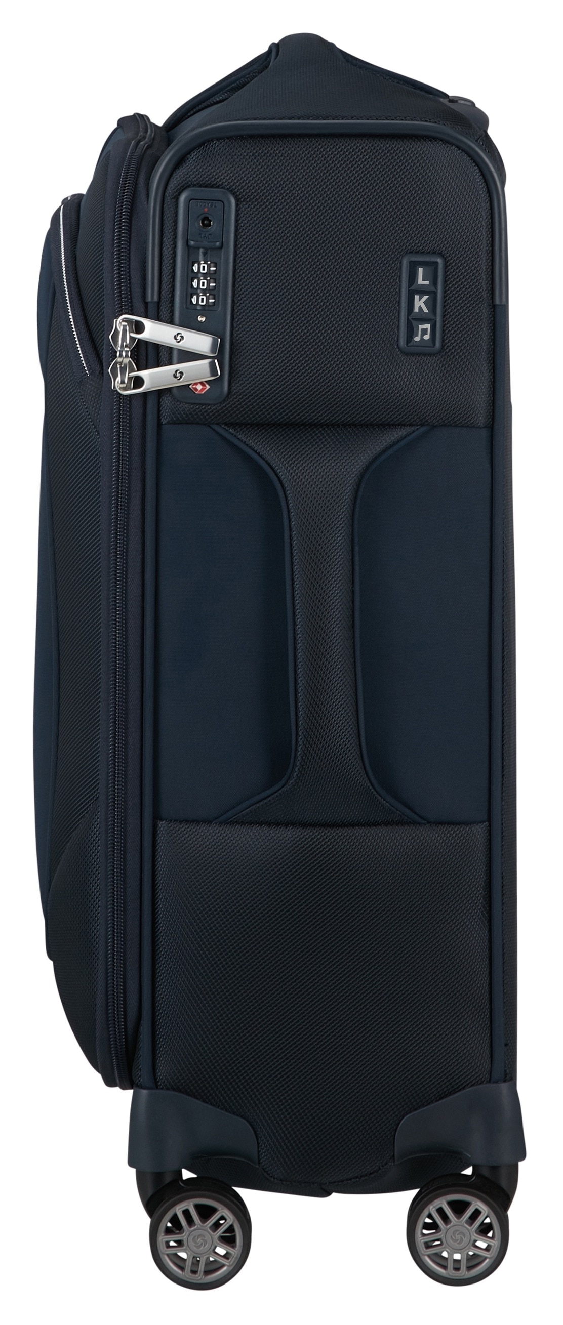 Samsonite Weichgepäck-Trolley »RE-LITE, verschiedene Größen und Farben«, (Set, 2 St., mit 2 Packwürfeln), 4 Rollen, Reisekoffer TSA-Schloss Stickerbogen Volumenerweiterung Laptopfach