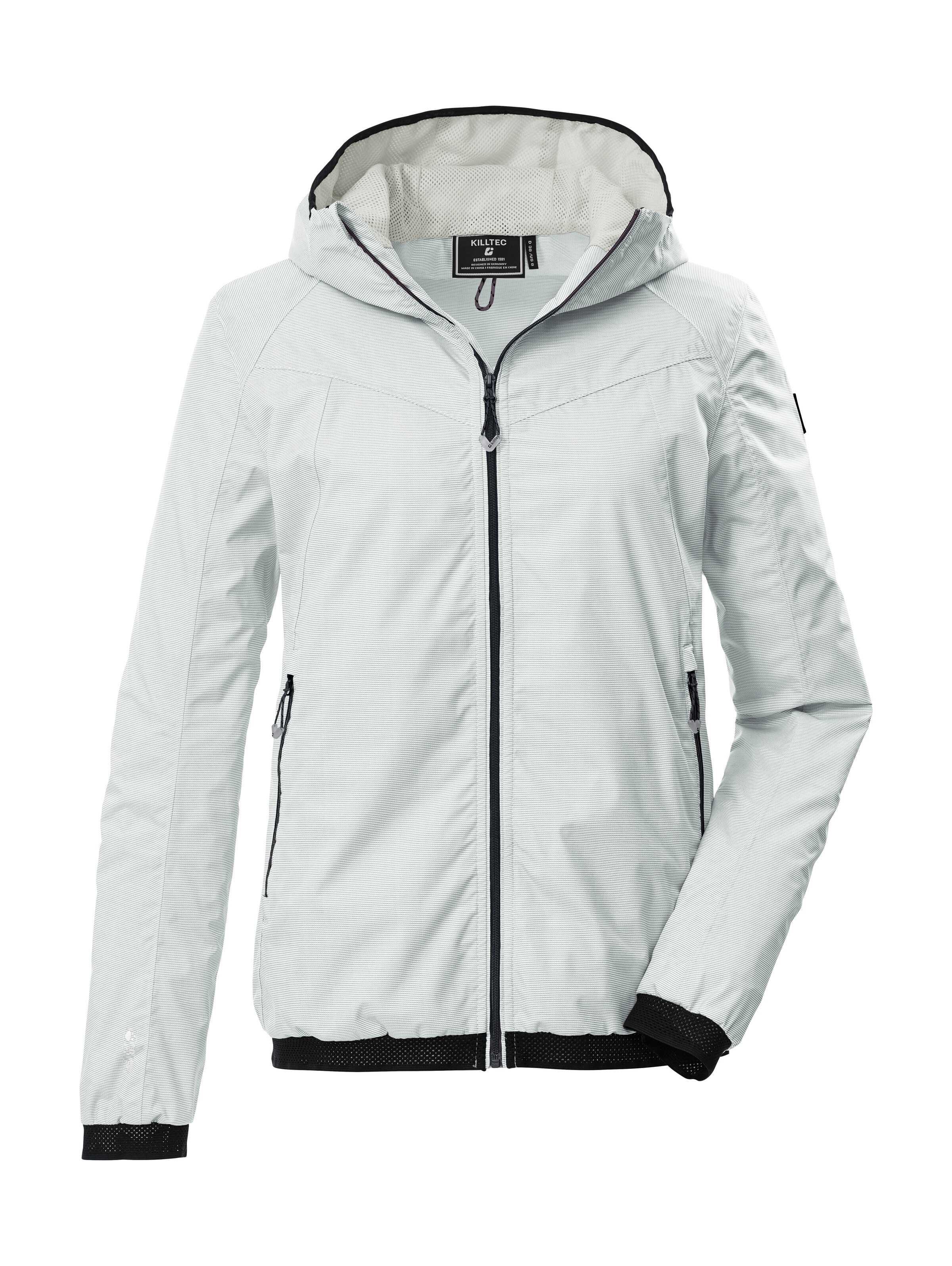 Funktionsjacke KILLTEC "KOS 22 WMN JCKT", Damen, Gr. 44, graugrün, Obermaterial: 100% Polyester;Futter: 100% Polyester, Jacken Funktionsjacke, Superleichte, wasserdichte Damenjacke, verstaubar, atmungsaktiv