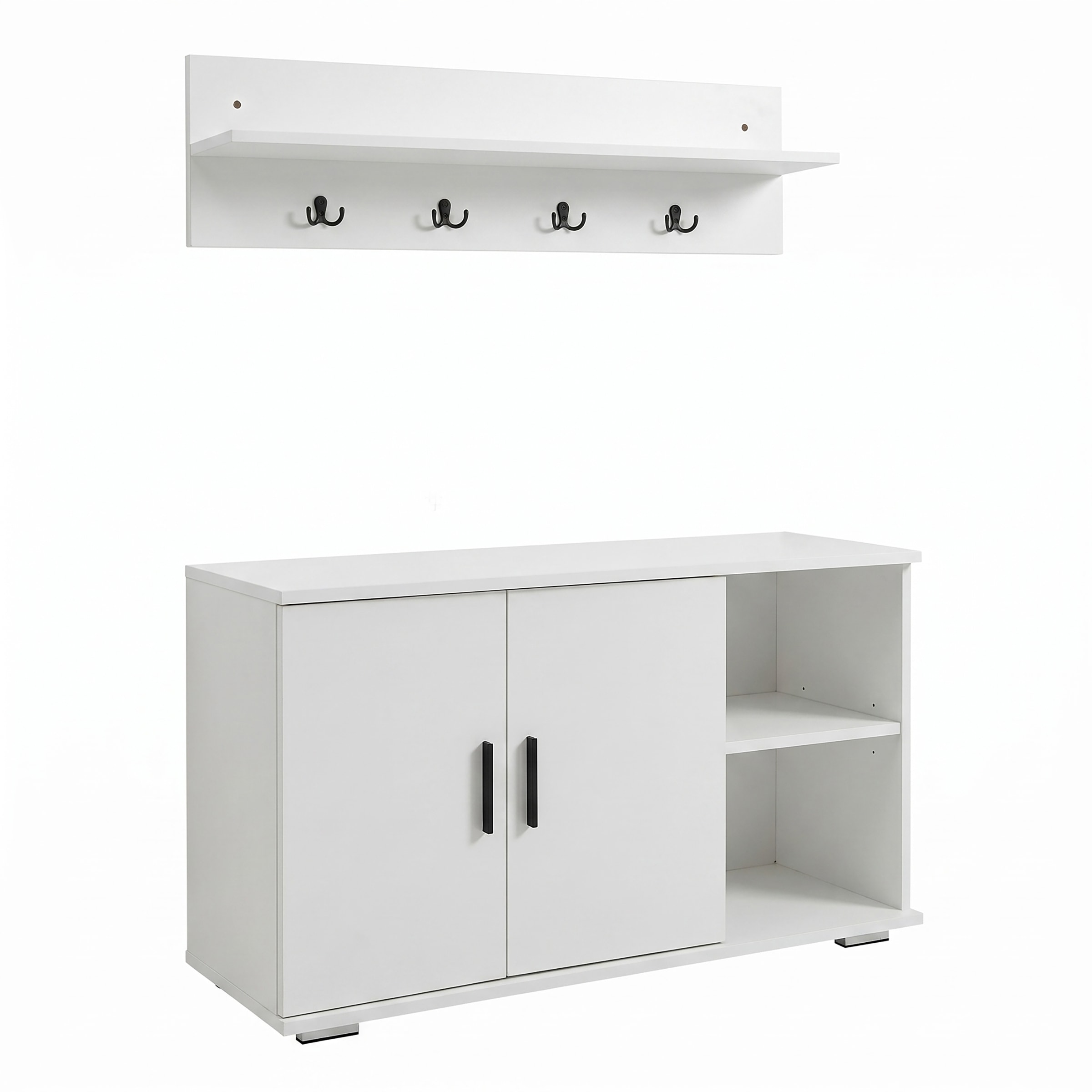 VCM Garderobenschrank »Diele Garderoben Set Schuhschrank Sitzbank Gados L« 2 Stk. tlg.