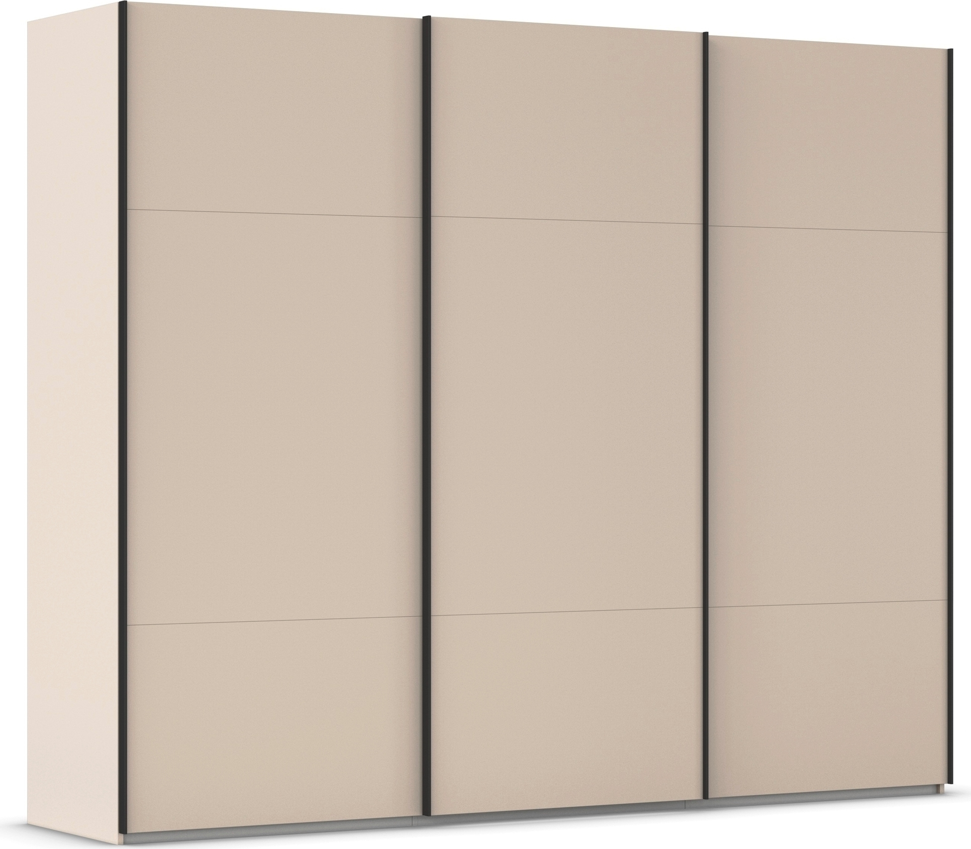 rauch Schwebetürenschrank "Kleiderschrank Schrank Garderobe Schlafzimmerschrank CONTIDO" 3 verschiedene Ausstattungen BASIC/CLASSIC/PREMIUM, aus hochwertigem Material in 6 Breiten 2 Griff-Farben MADE IN GERMANY