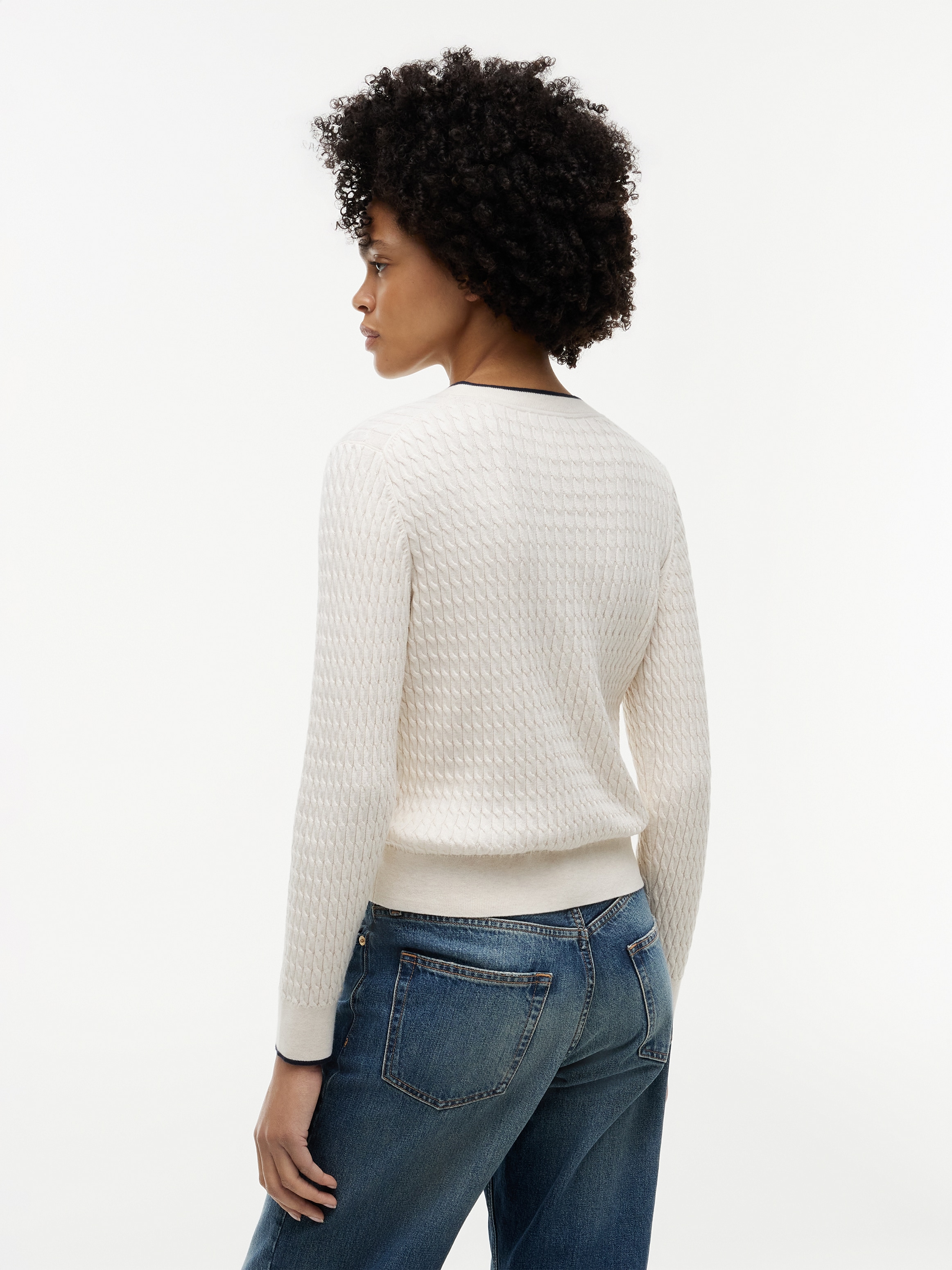Tommy Hilfiger Strickjacke mit Zopfstrickmuster