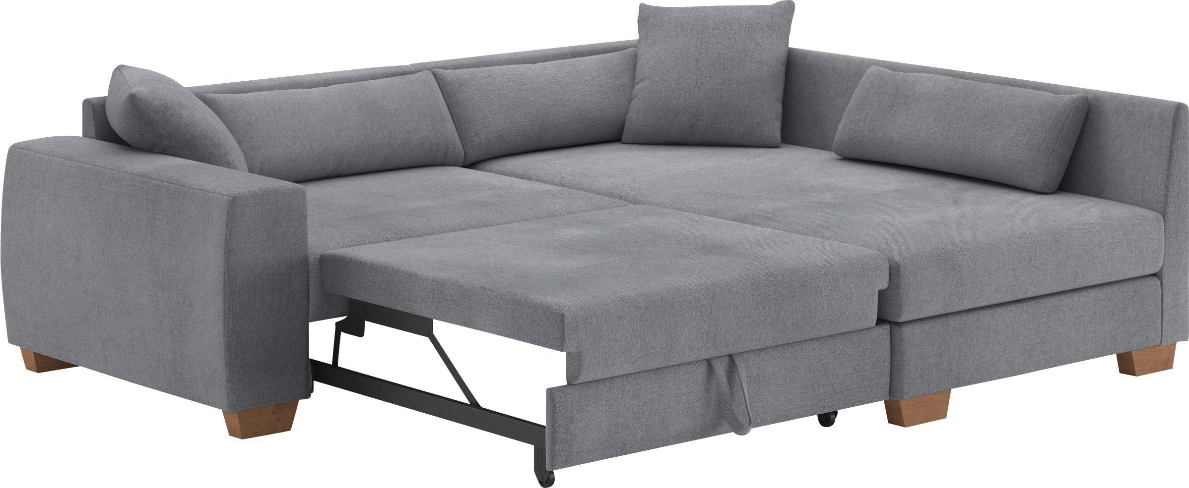 Mr. Couch Ecksofa »Helena L-Form«, Mit Federkern, wahlweise mit Bettfunktion und Taschenfederkern