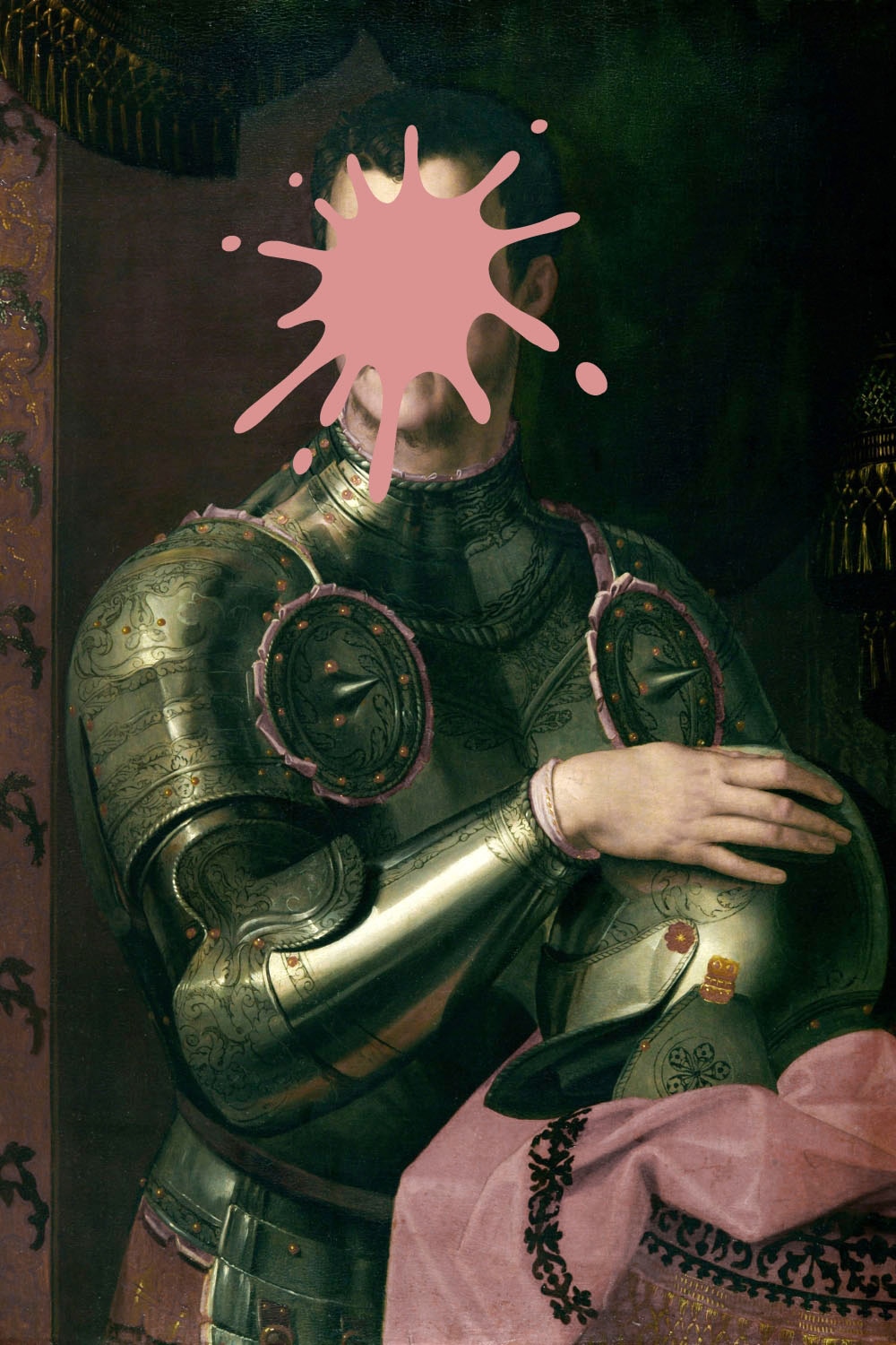 queence Acrylglasbild "Ritter mit Farbklecks" Bilder von Männern  Formen  G günstig online kaufen