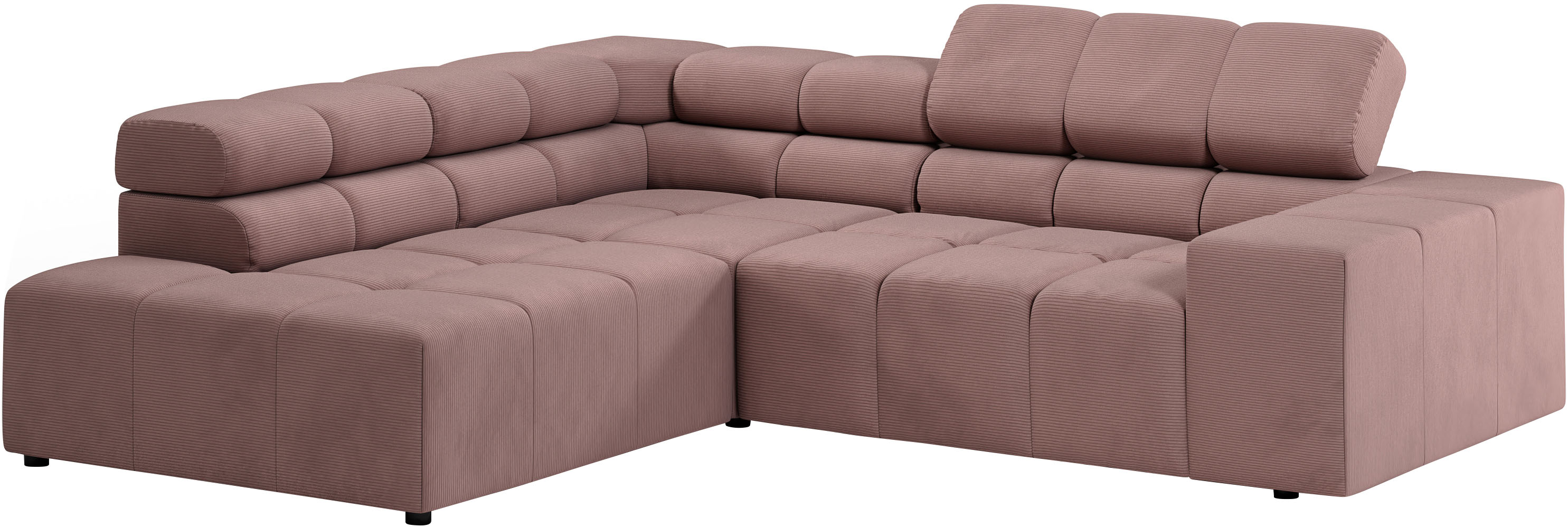 Thumbnail - Home affaire Ecksofa "Ancona, incl. Kopfteilverstellung + 3 Zierkissen, L-Form, Breite 249cm" wahlw. motorische Sitztief...