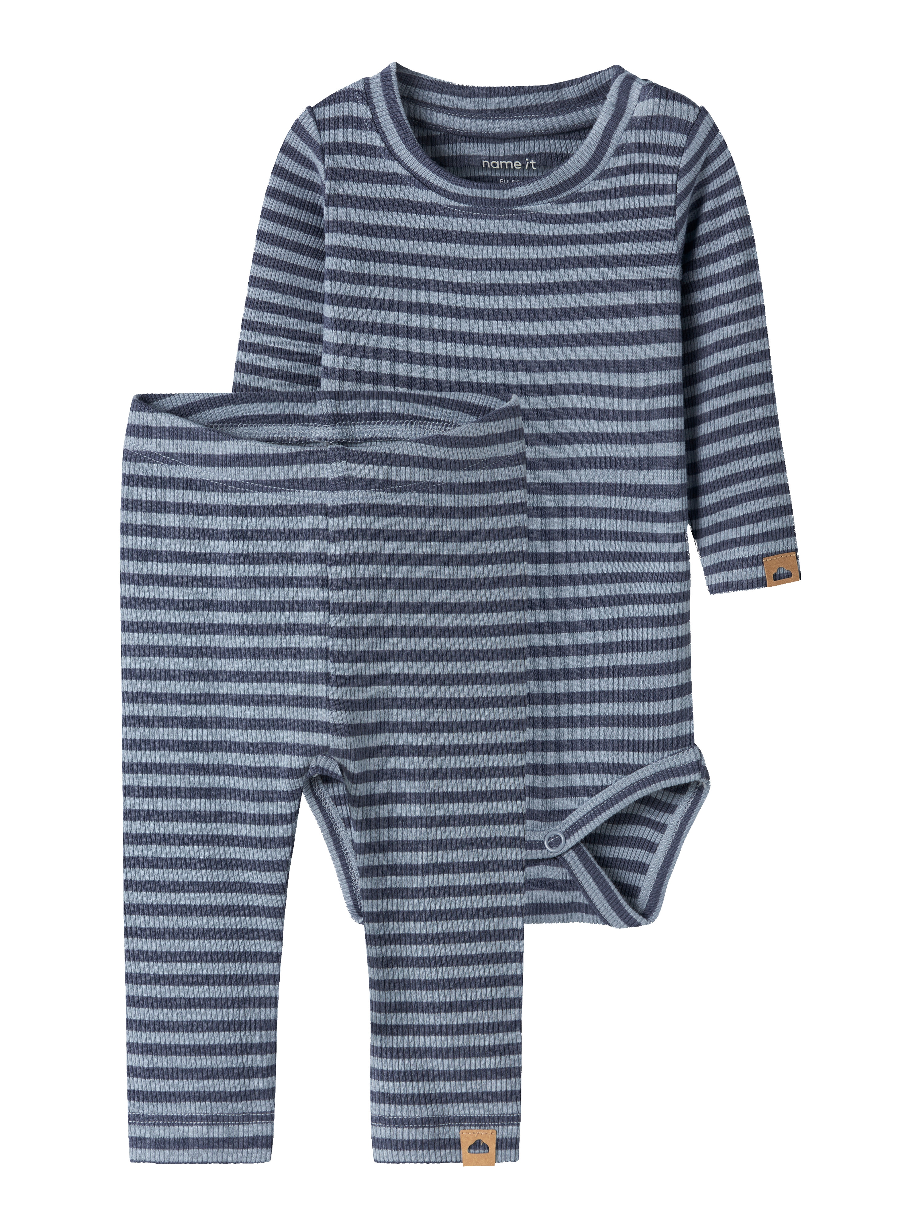 Name It Langarmbody "NBMKARDIO LS BODY SET" Viskosemischung, Body und Leggings im Set