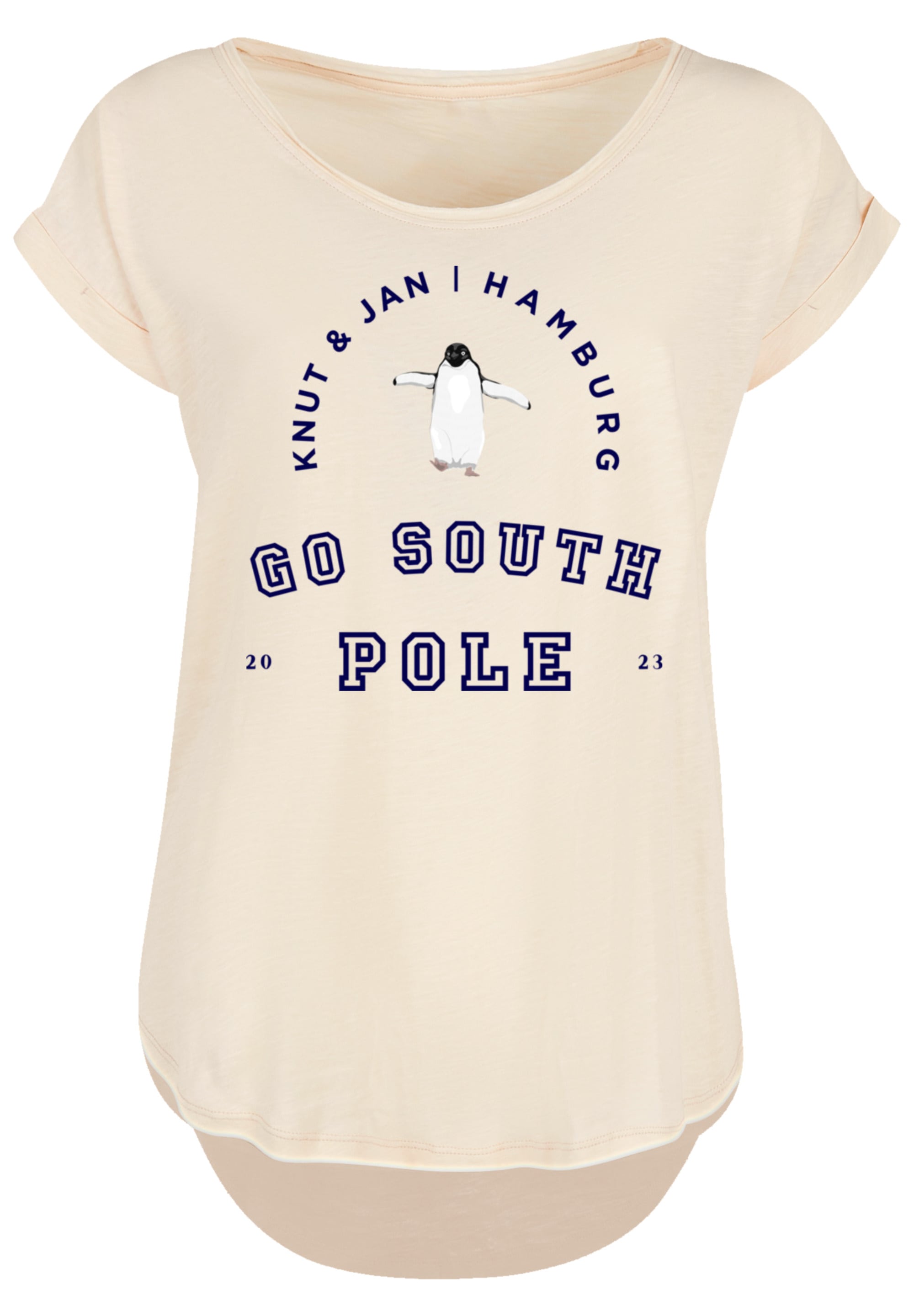 F4NT4STIC T-Shirt »Pinguin Knut & Jan Hamburg«, Print