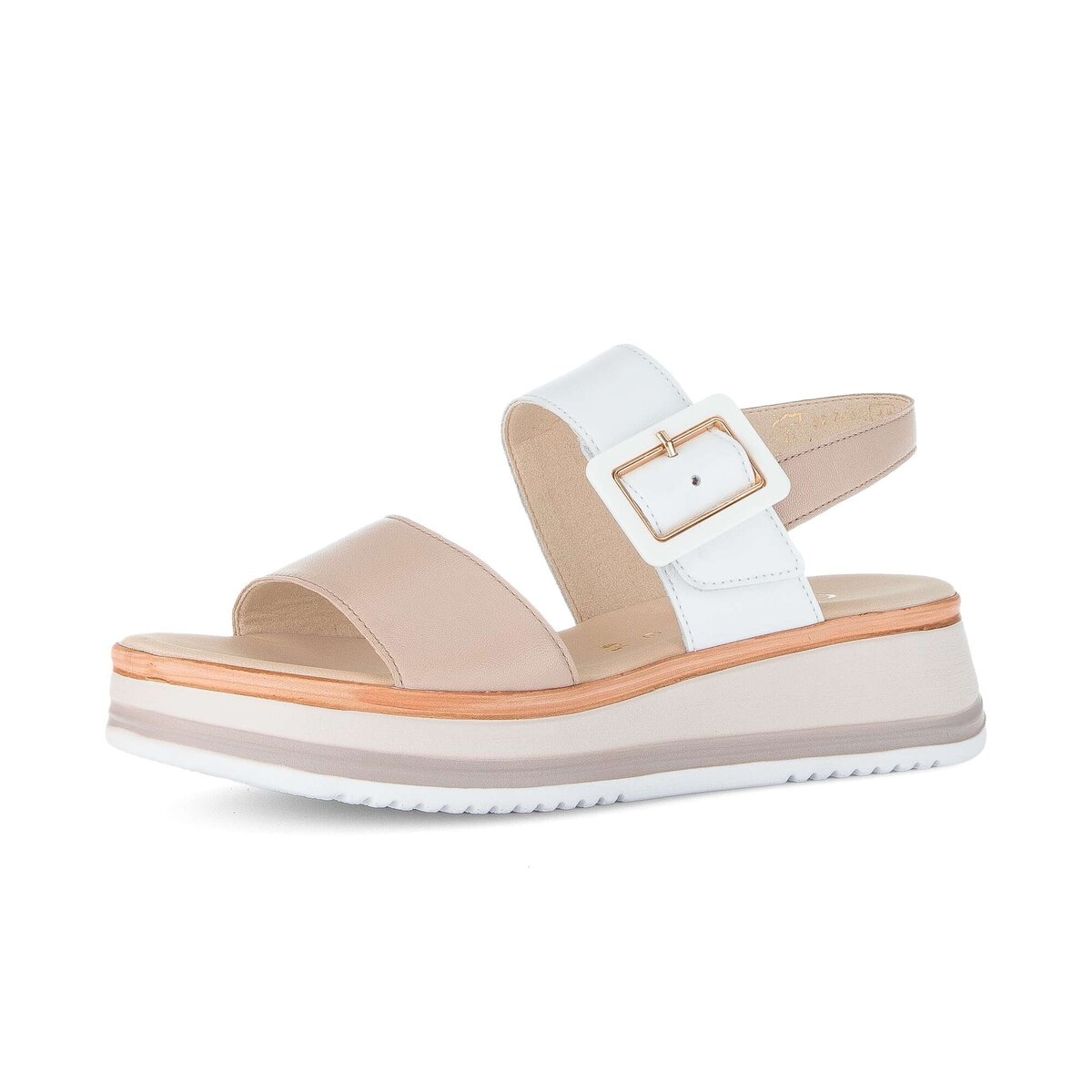 Plateausandaletten GABOR "Plateau Sandale", Damen, Gr. 35, rosa, Schuhe