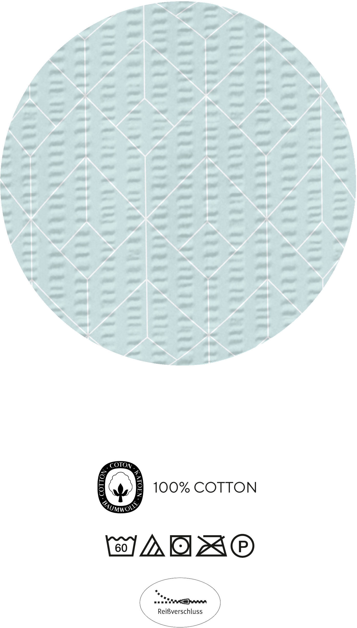 Biberna Bettwäsche »26750« 2 absolut bügelfrei, 100% Baumwolle, mit Reißverschluss, ganzjährig