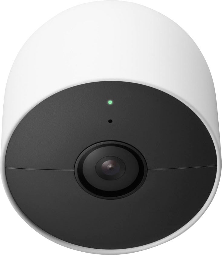 Google Überwachungskamera »Nest Cam (Outdoor oder Indoor, mit Akku), Doppelpack«, Außenbereich-Innenbereich, (2)