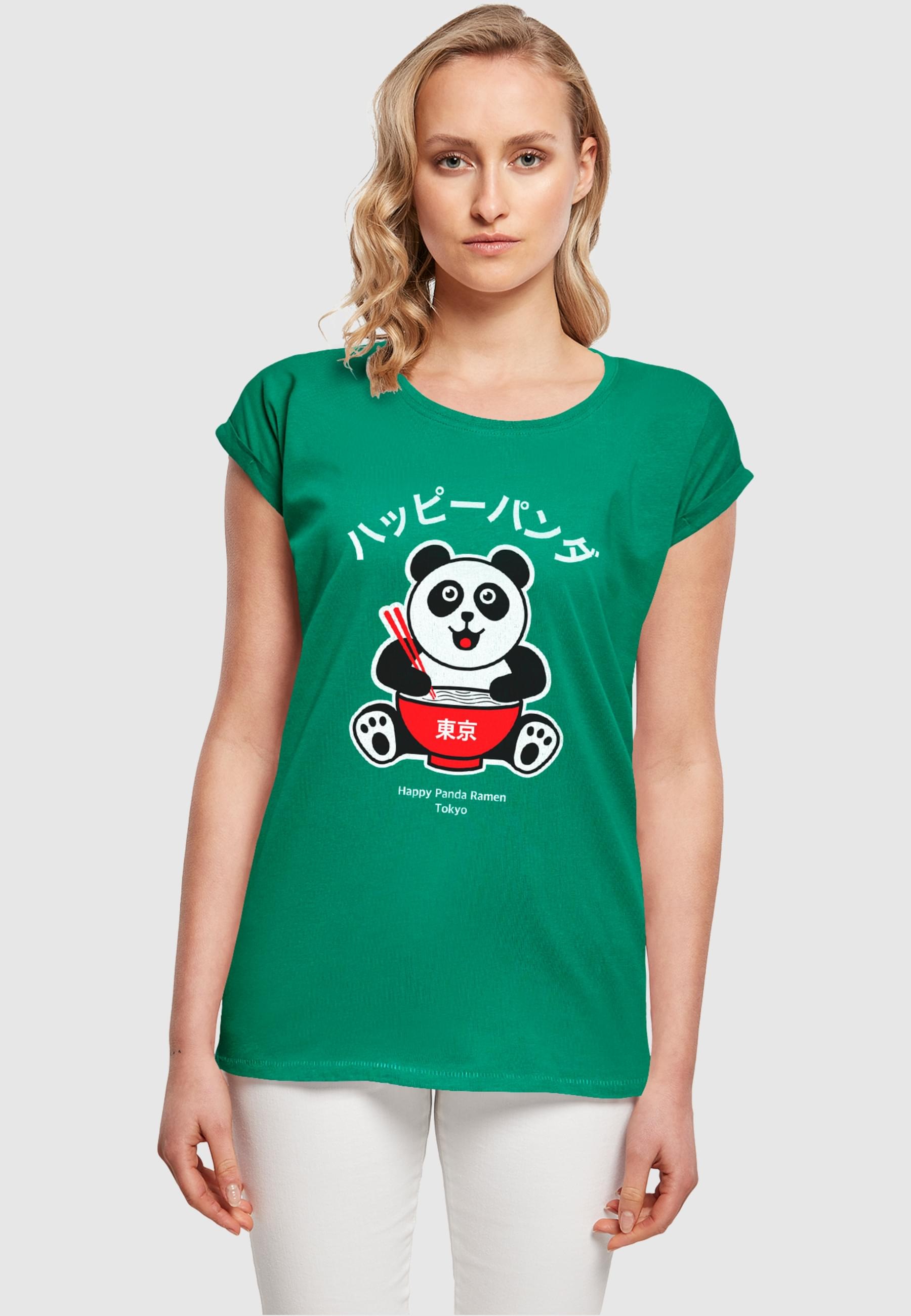 Thumbnail - Merchcode T-Shirt "Merchcode Damen Ladies TORC - Happy Panda T-Shirt", (1 tlg.)