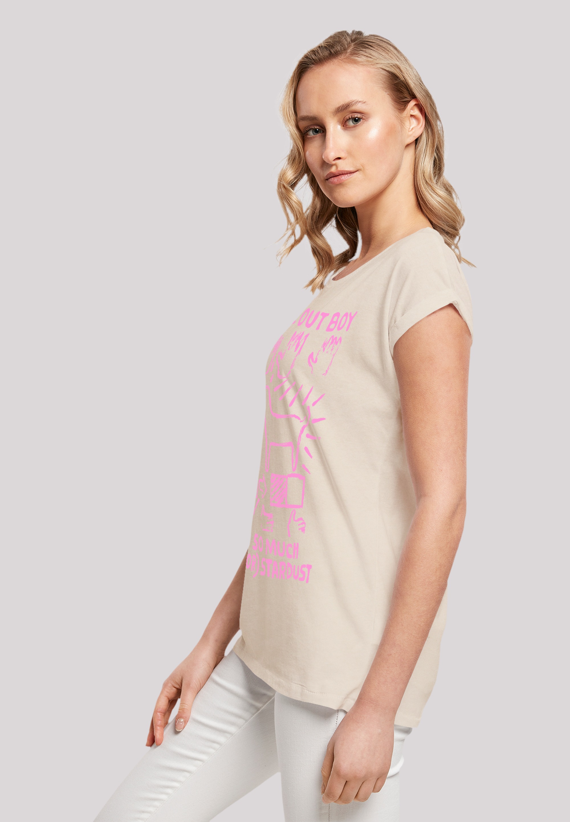 F4NT4STIC T-Shirt »Fall Out Boy Pink Dog So Much Stardust«, Premium Qualität