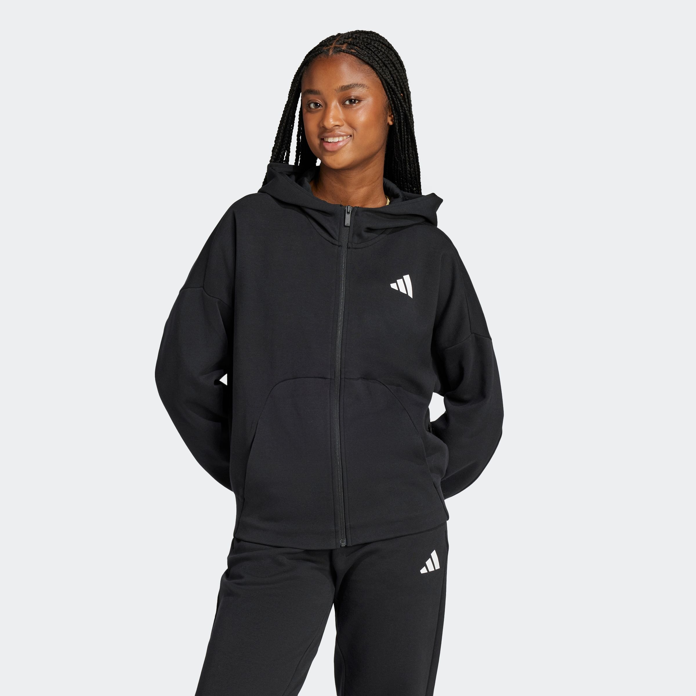 adidas Sportswear "FUTURE ICONS SMALL LOGO FULL-ZIP", mit Reißverschluss