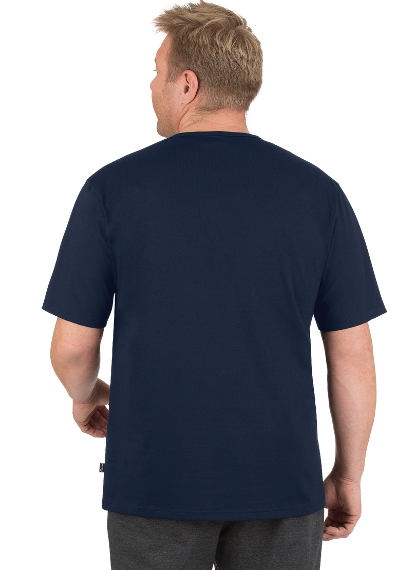Trigema T-Shirt »TRIGEMA T-Shirt mit Knopfleiste DELUXE Baumwolle«, (1 tlg.)