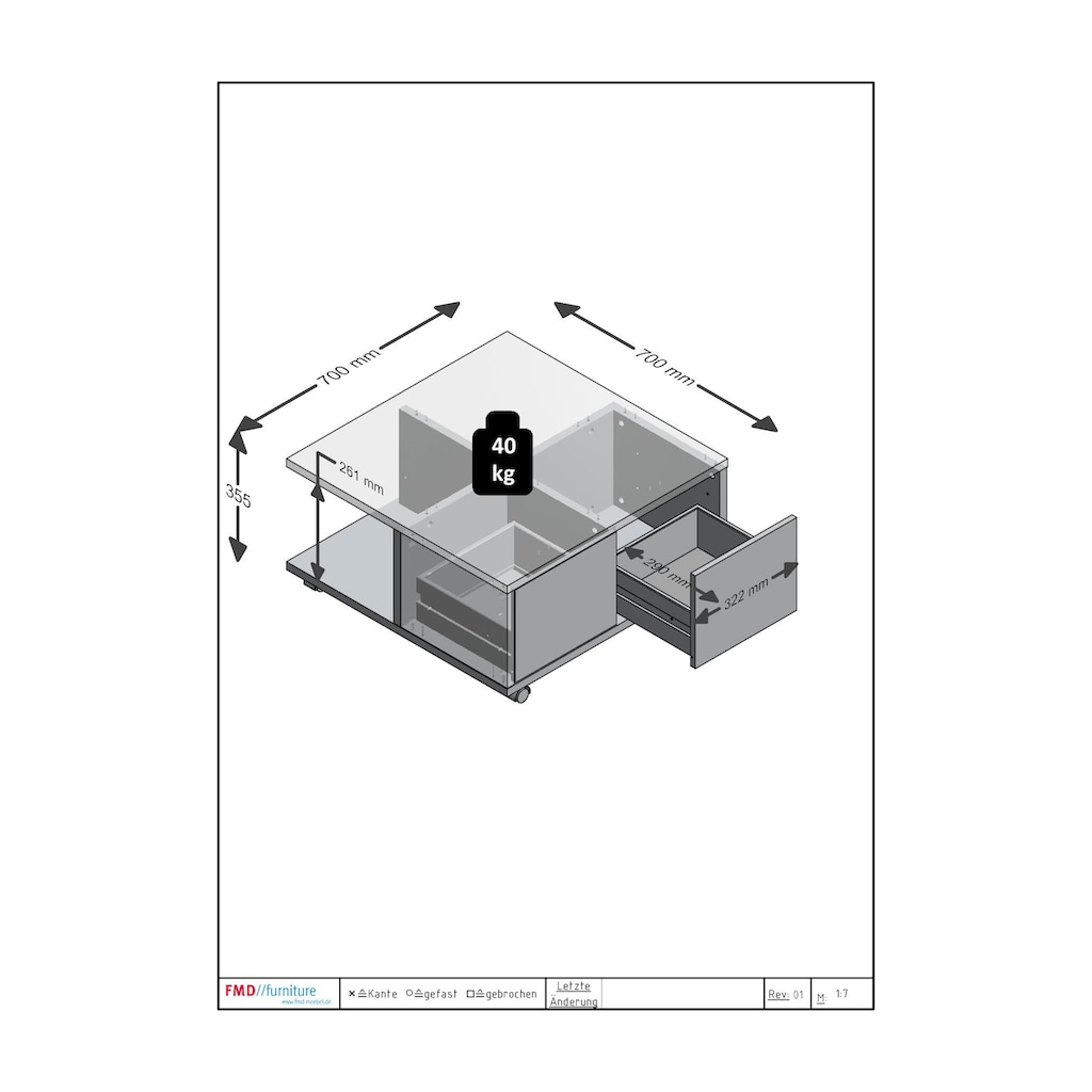 FMD Couchtisch »Twin«