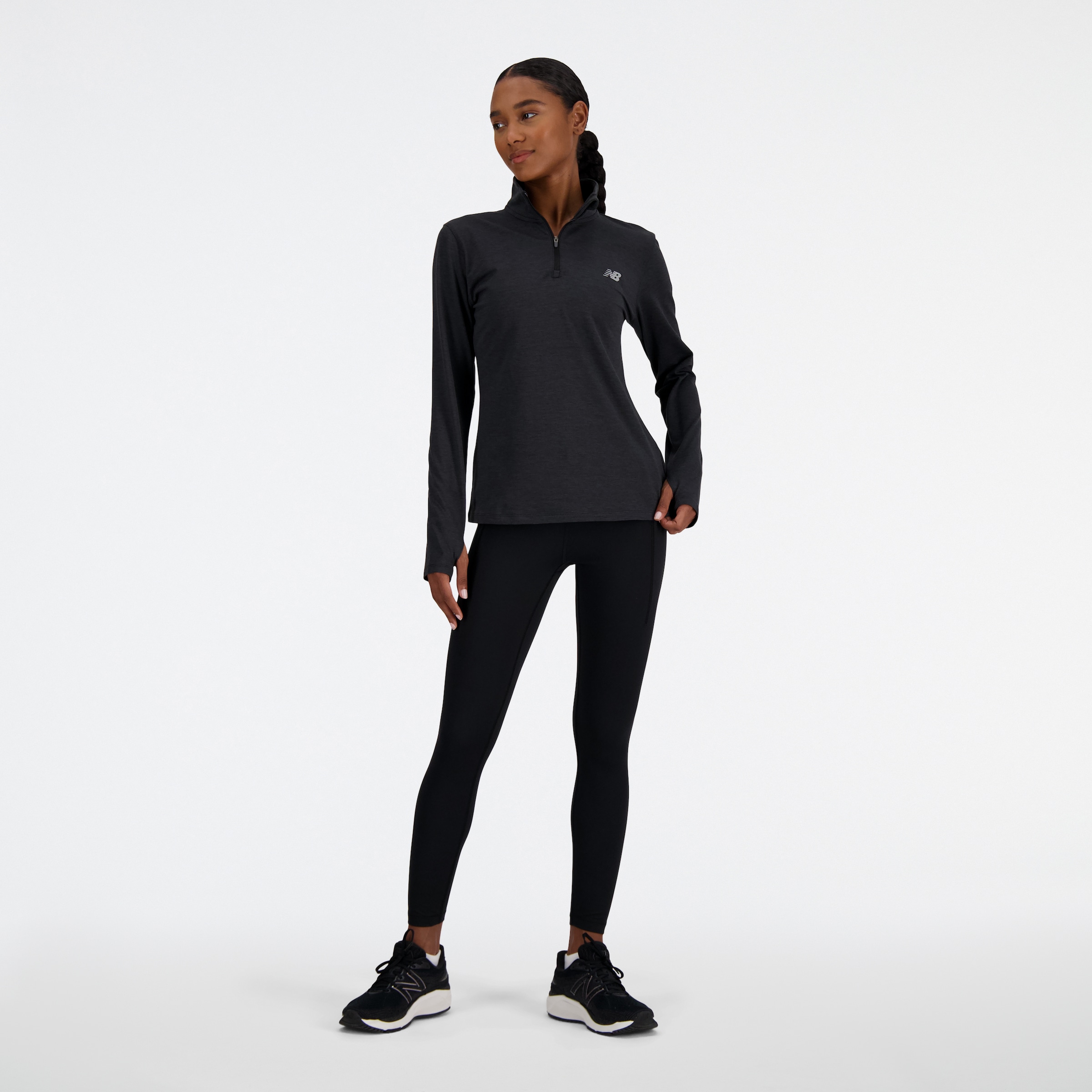 New Balance Laufshirt »Sport Essentials Space Dye Quarter Zip«
