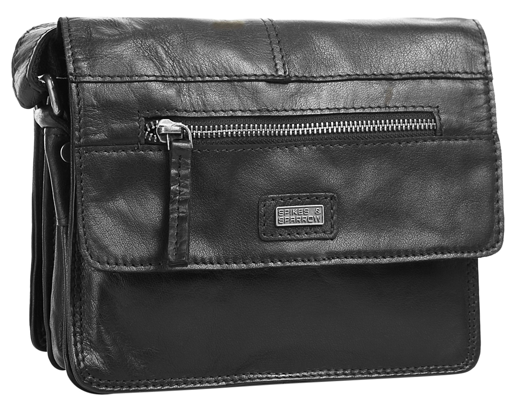 Spikes & Sparrow Umhängetasche "SPIKES & SPARROW Damen echt Leder" echt Leder