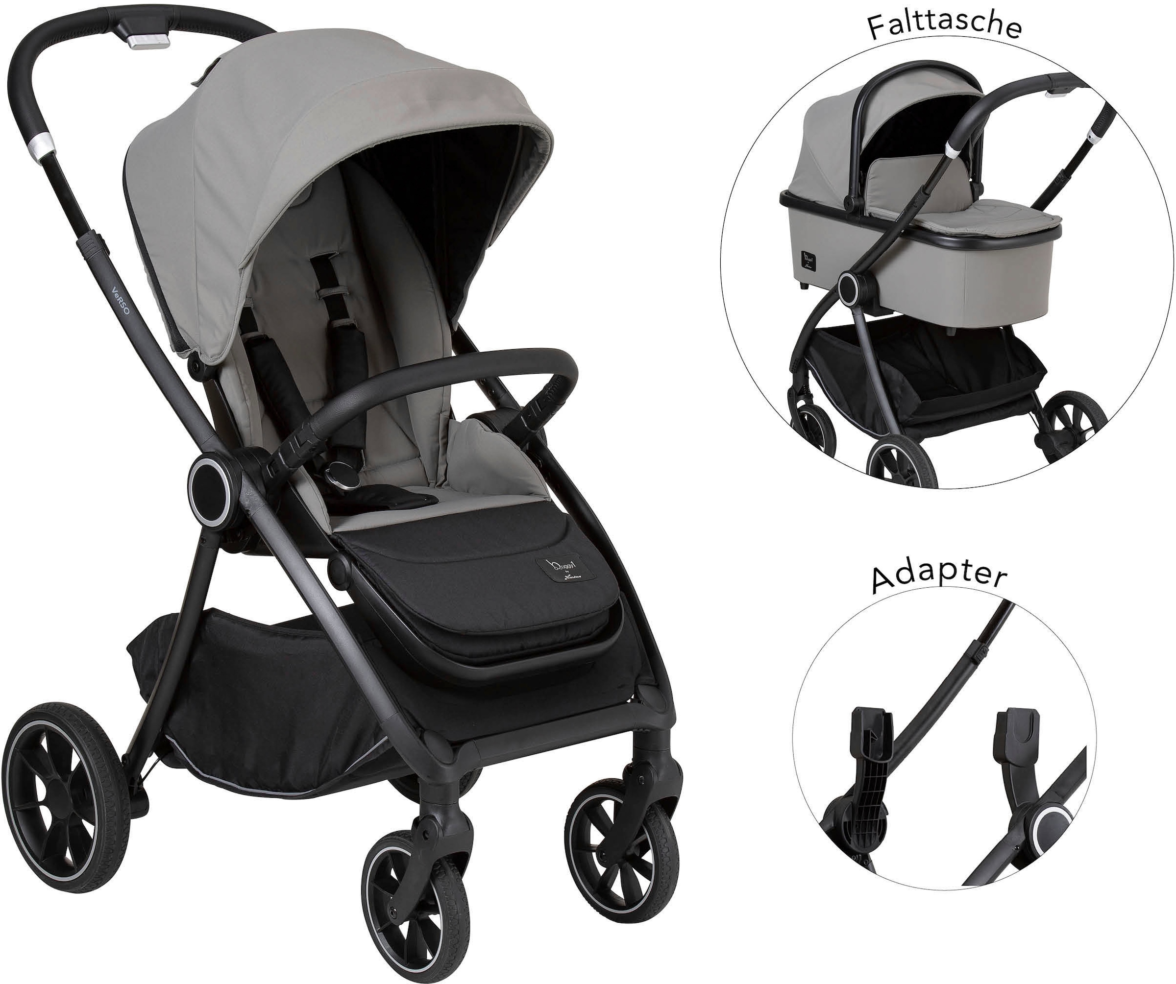 Kombi-Kinderwagen »Verso«, Inkl. Adapter für Babyschale Gruppe 0