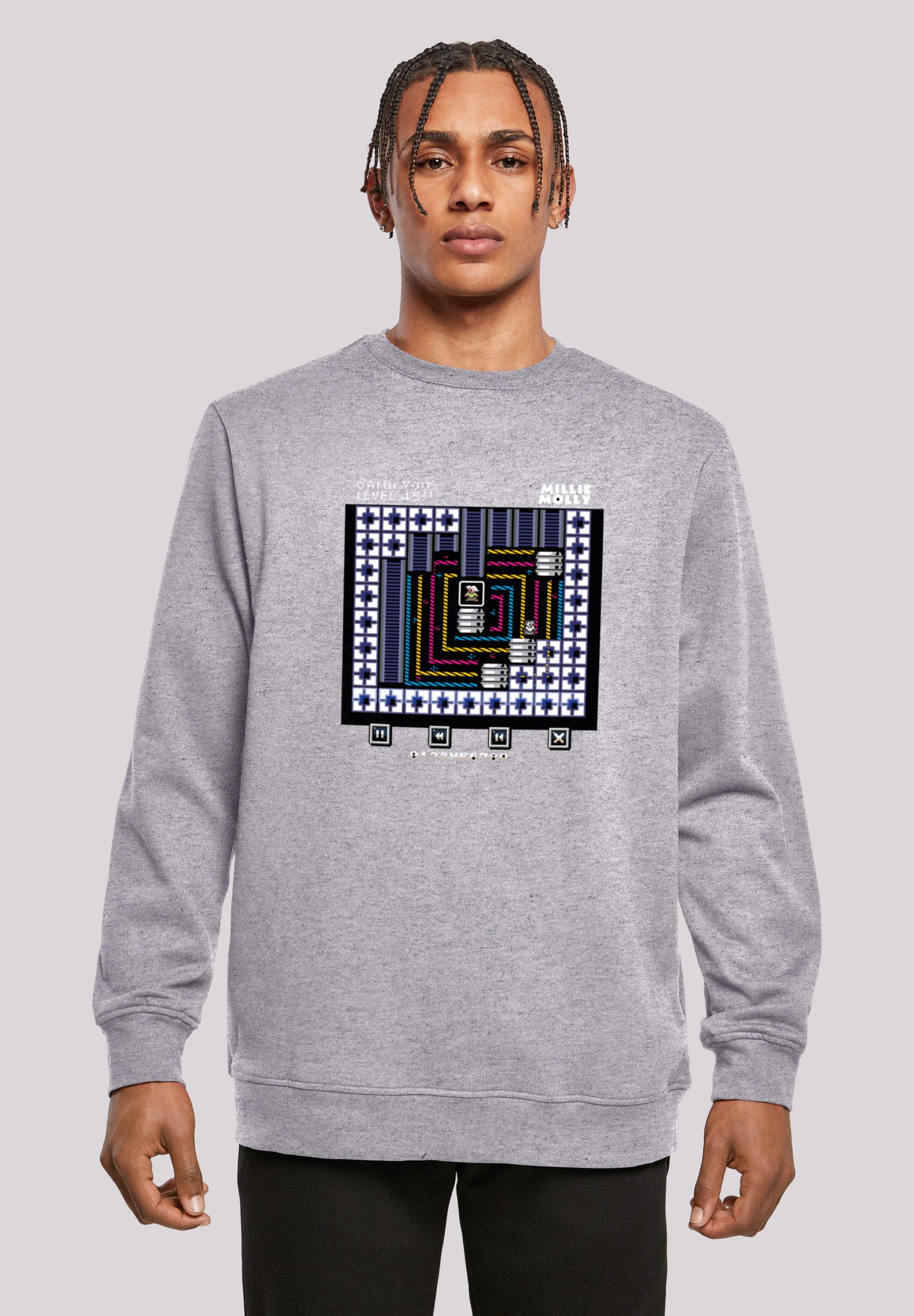 F4NT4STIC Megztinis su gobtuvu »Retro Gaming Lev...