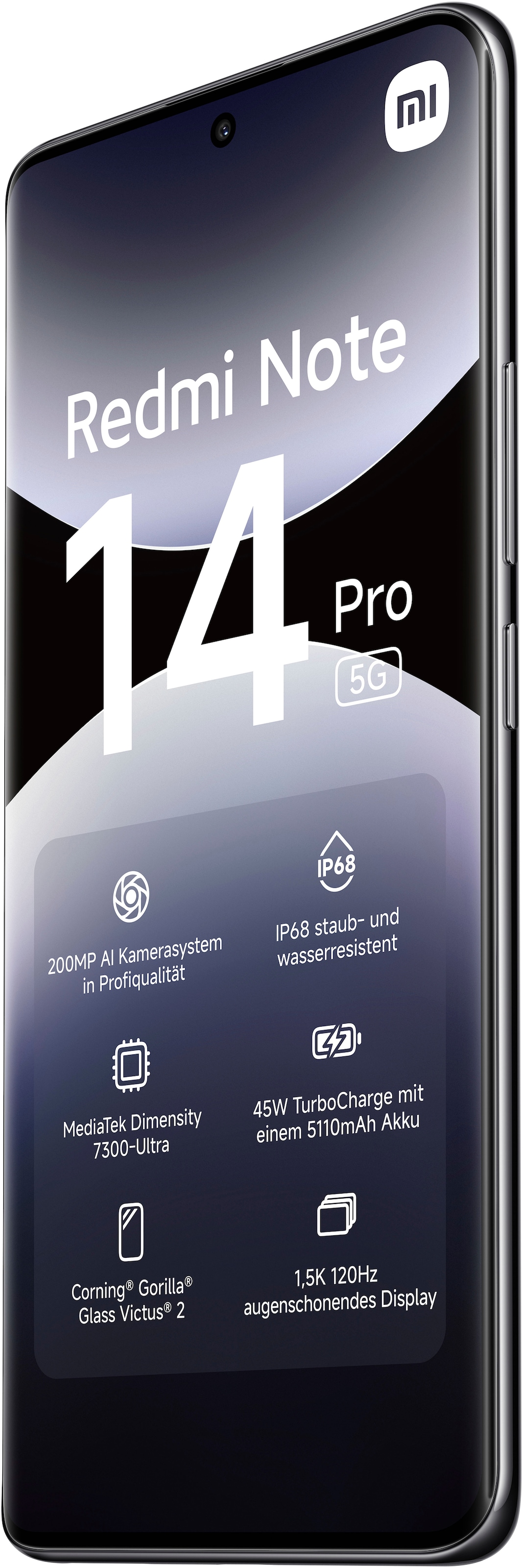 Xiaomi Smartphone »Redmi Note 14 Pro 5G«, Mitternachtsschwarz