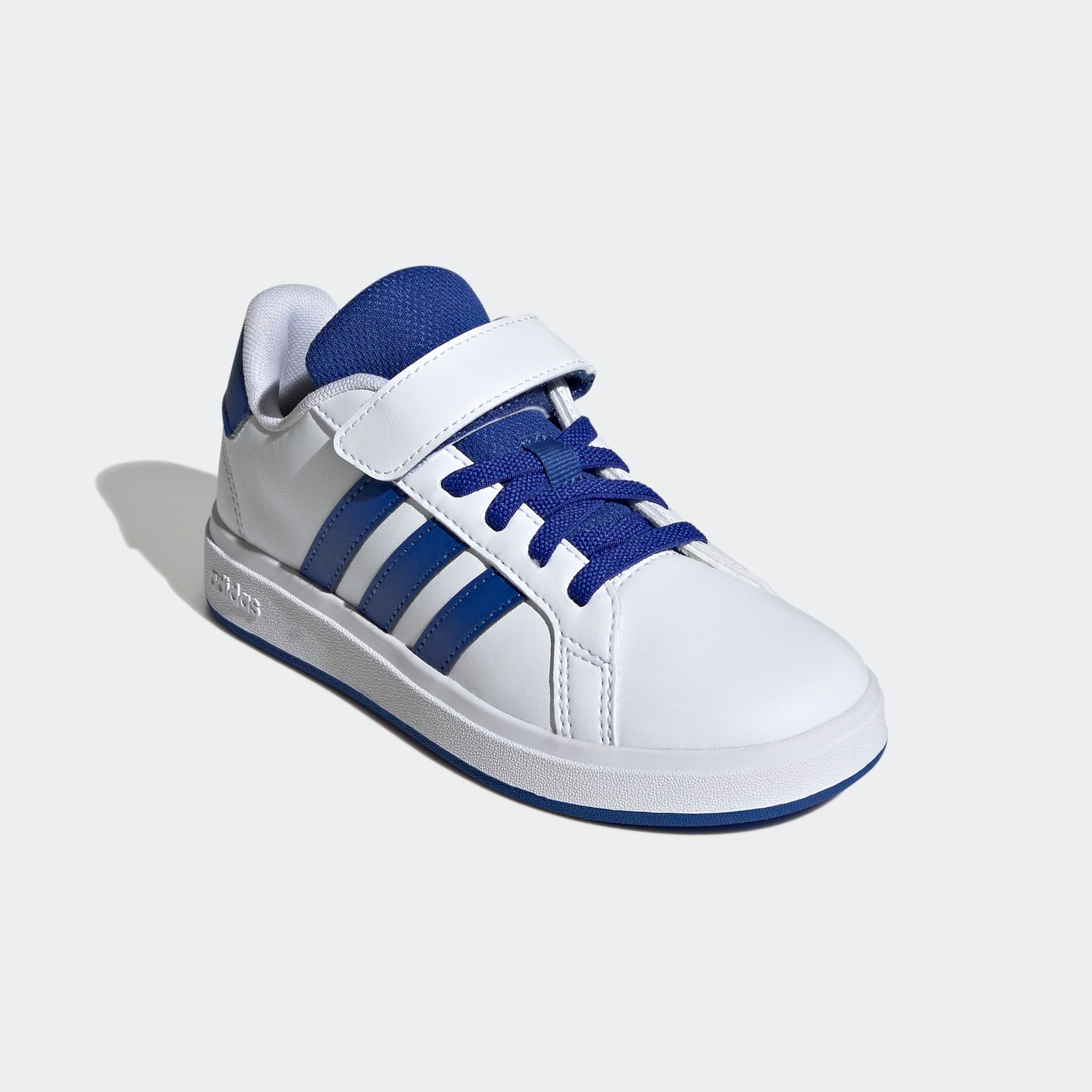 Mädchen Sneaker "GRAND COURT 2.0 KIDS", ADIDAS SPORTSWEAR, Gr. 31ftwwht, royblu, cschwarz, Synthetik, Textil, Schuhe, mit Klettverschluss, für Kinder