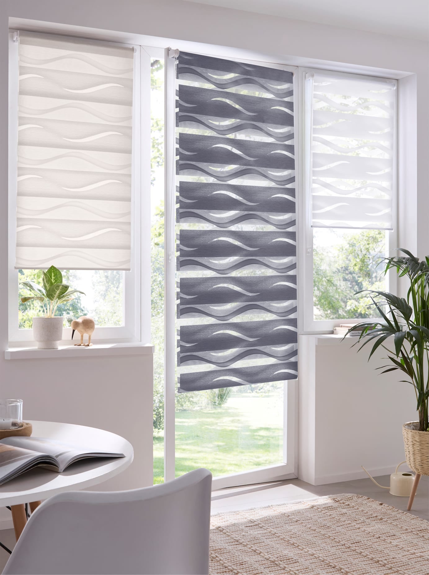 heine home Raffrollo mit Stangendurchzug