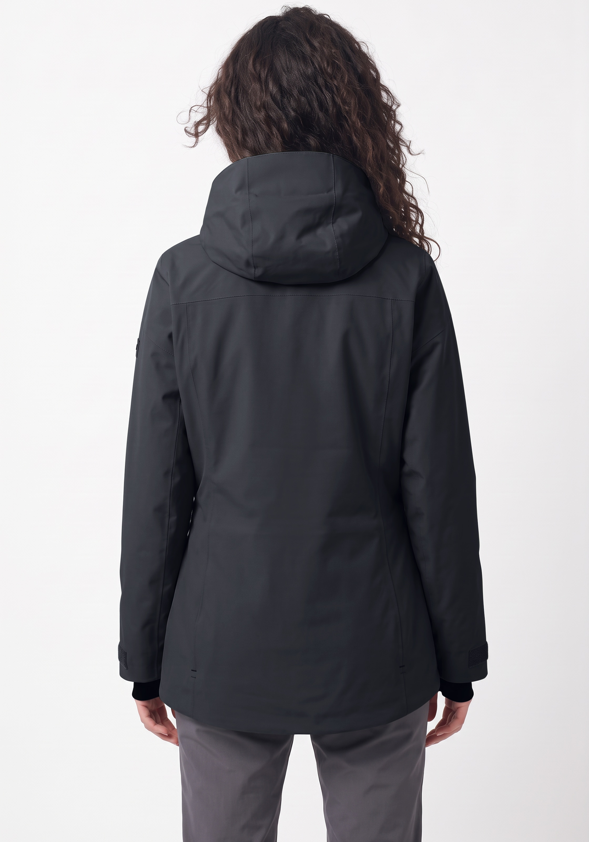 CMP Funktionsparka »WOMAN LONG JACKET FIX HOOD« mit Kapuze Winddicht,Wasserdicht, Getapte Nähte, Wärmende Wattierung