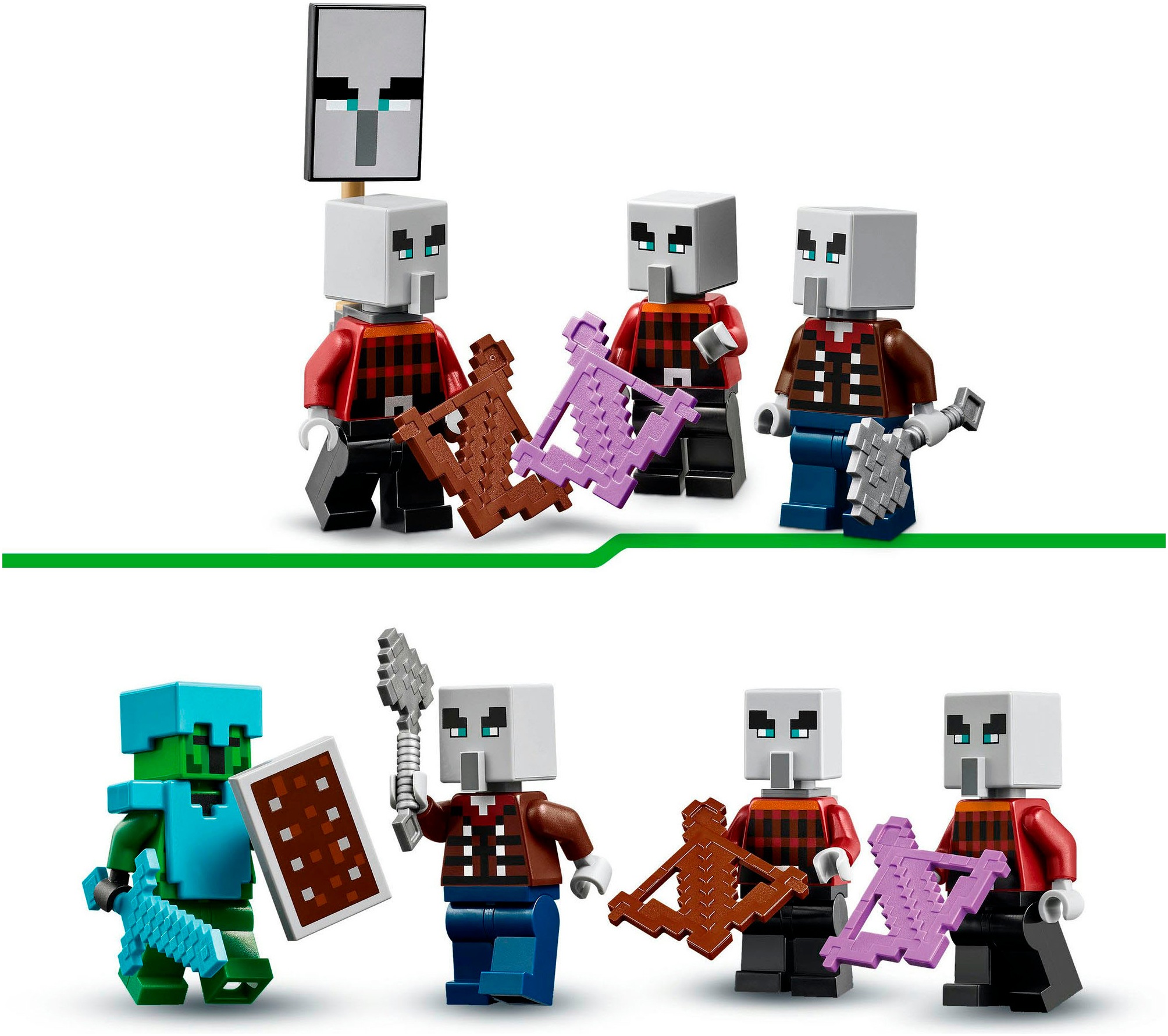 LEGO® Konstruktionsspielsteine »Die Illager-Wüstenpatrouille (21267), LEGO Minecraft«, (105 St.), Made in Europe