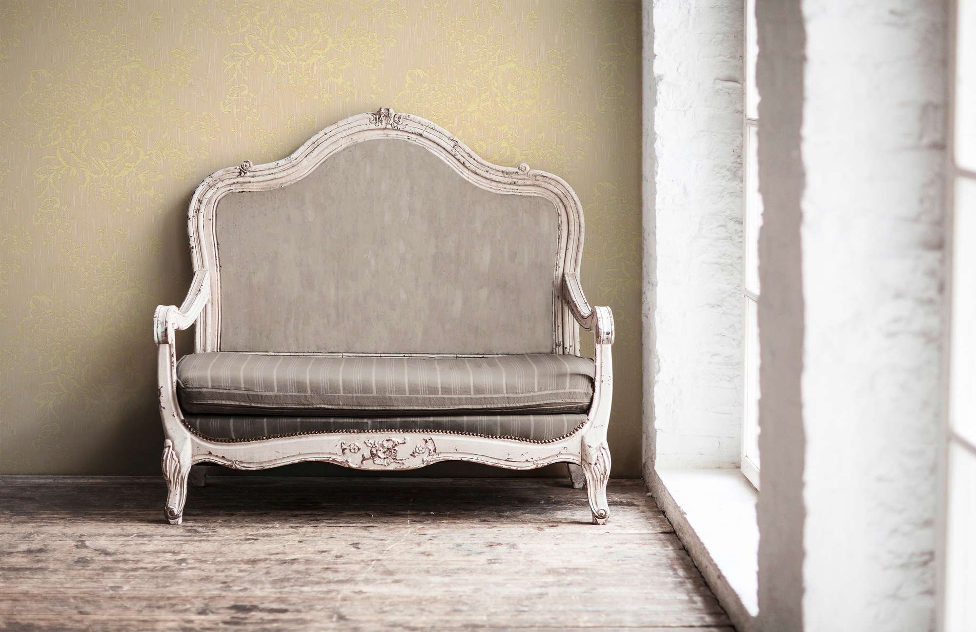 Architects Paper Textiltapete "Metallic Silk" geblümt  glänzend  matt samti günstig online kaufen