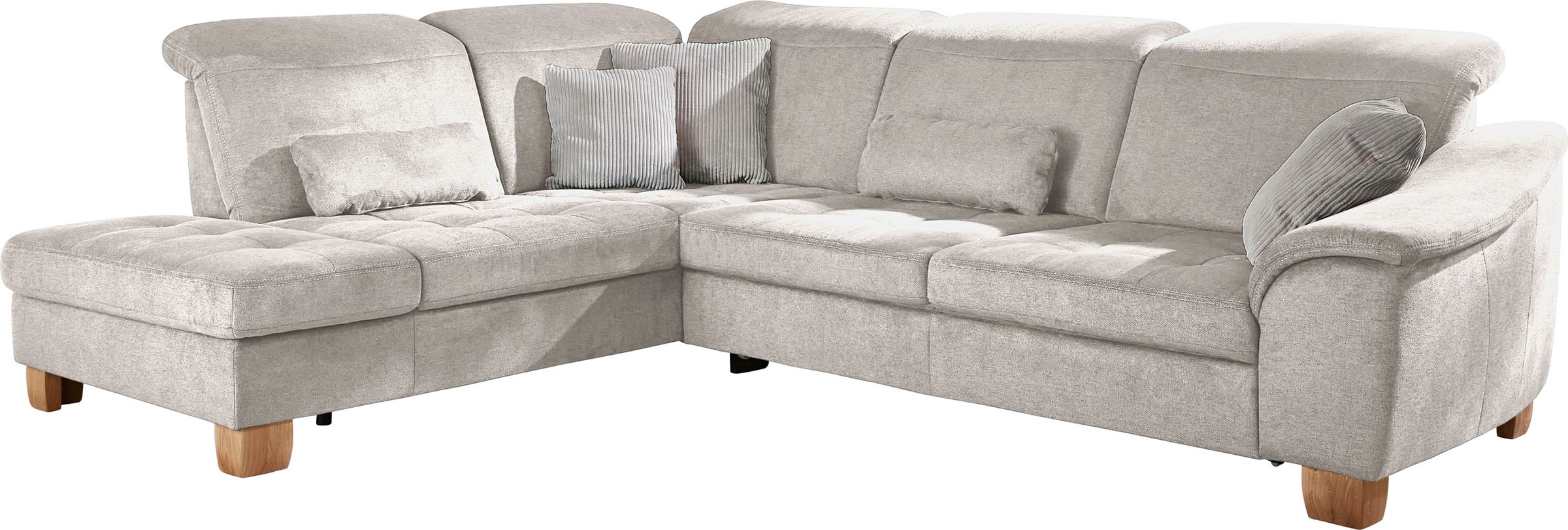 Die PlanBar Ecksofa "PP-LA23145" inkl. Kopfpolsterverstellung, Federkernpol günstig online kaufen