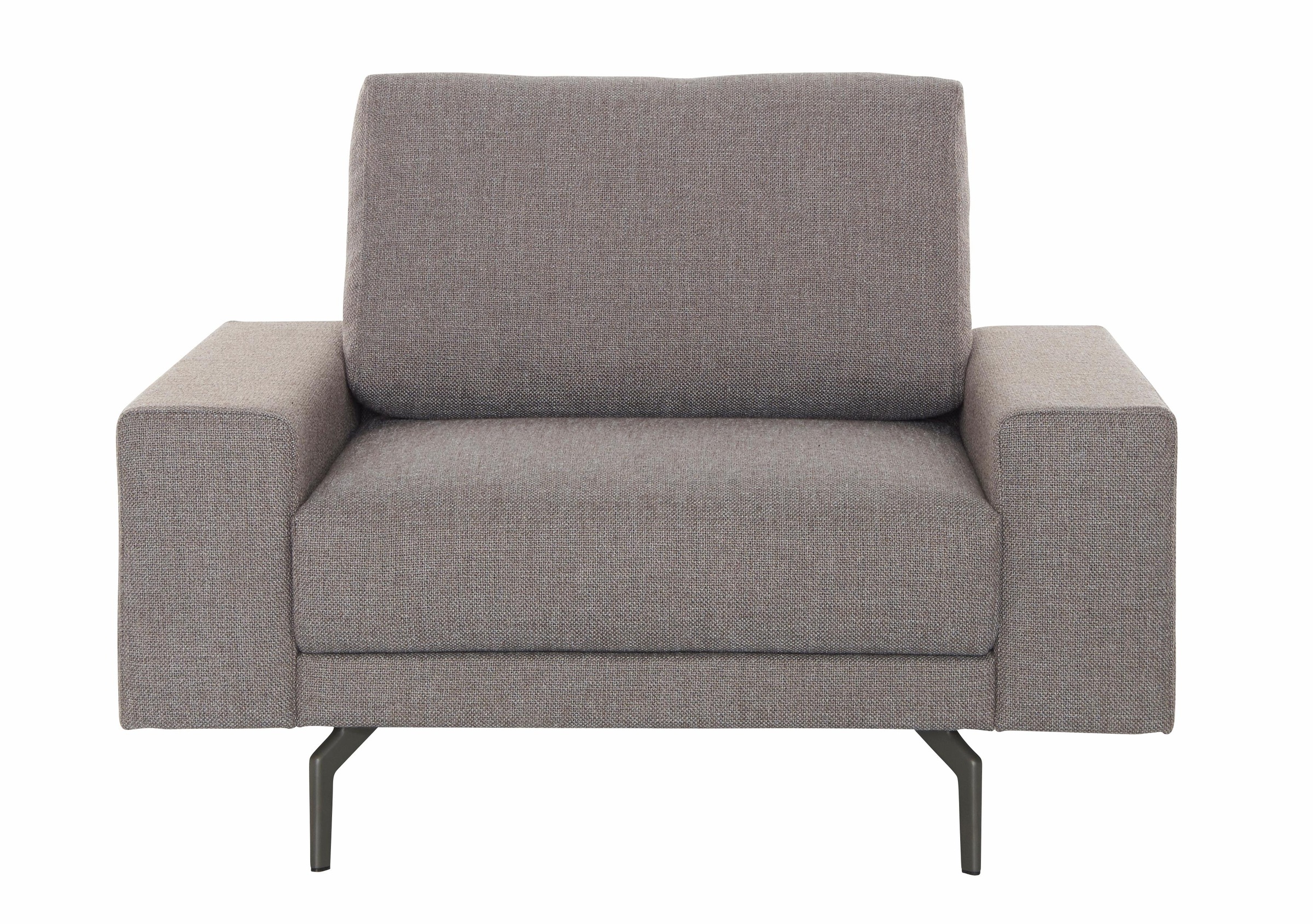 Armlehne breit Alugussfüße BAUR umbragrau, hülsta sofa in niedrig, 120 »hs.450«, Sessel Breite cm |