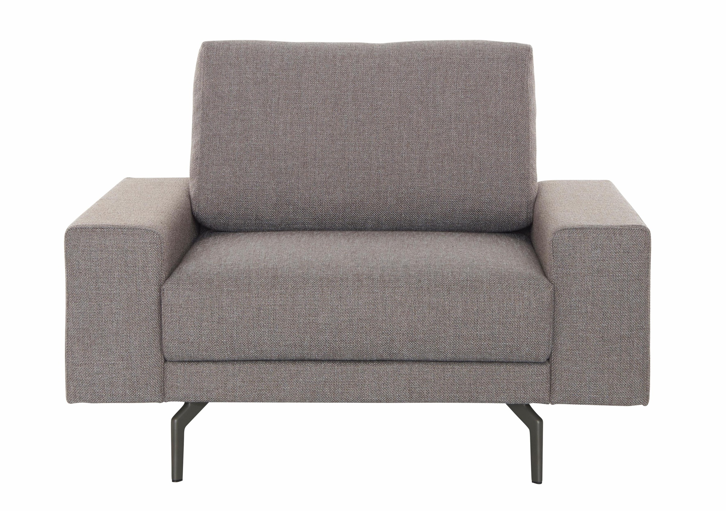 Creation BY ROLF BENZ Sessel »CR.450, Designsessel, Loungesessel«, Armlehne breit niedrig, Alugussfüße in umbragrau, Breite 120 cm