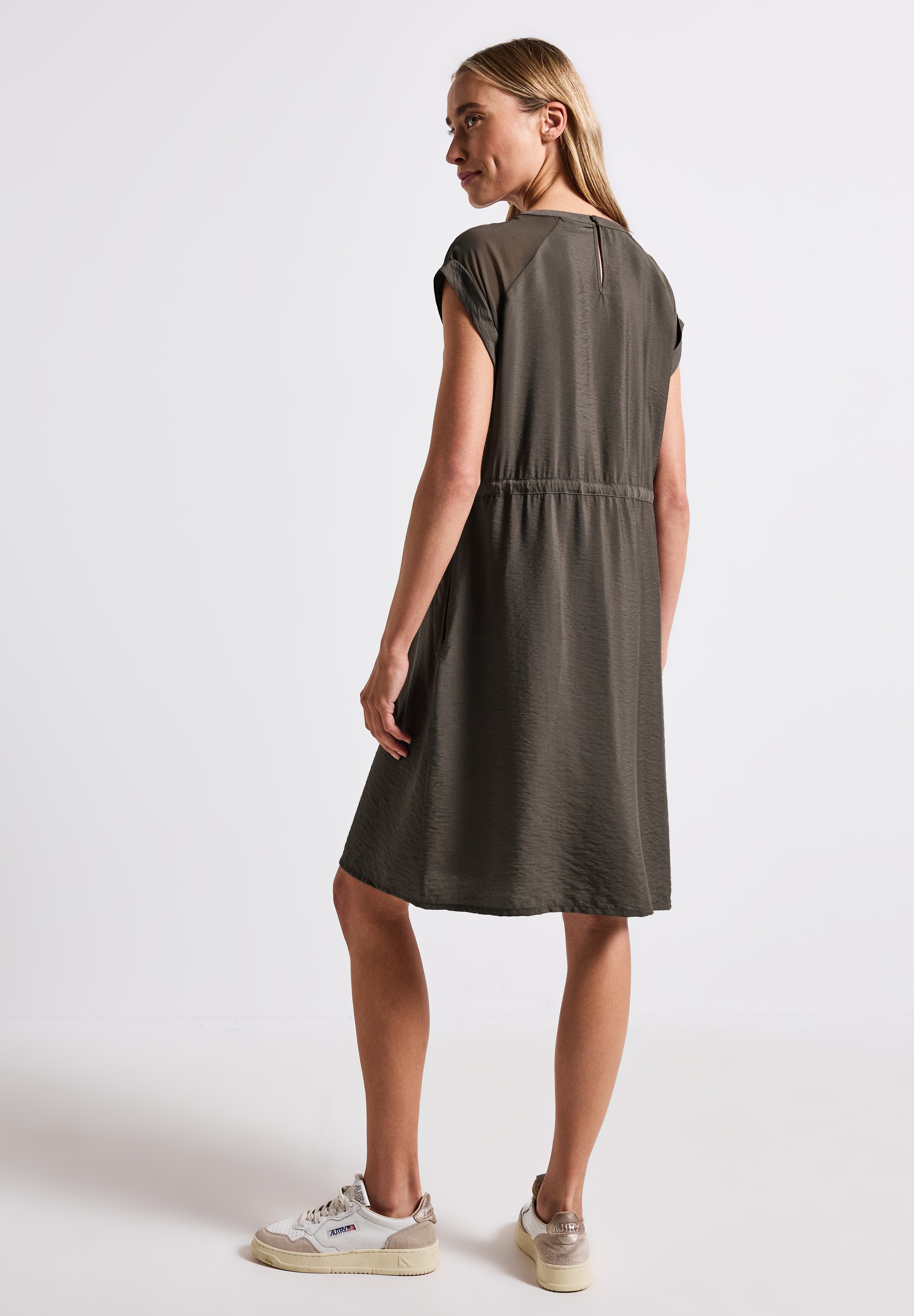 STREET ONE Shirtkleid Eingrifftaschen mit Mesh-Details günstig online kaufen