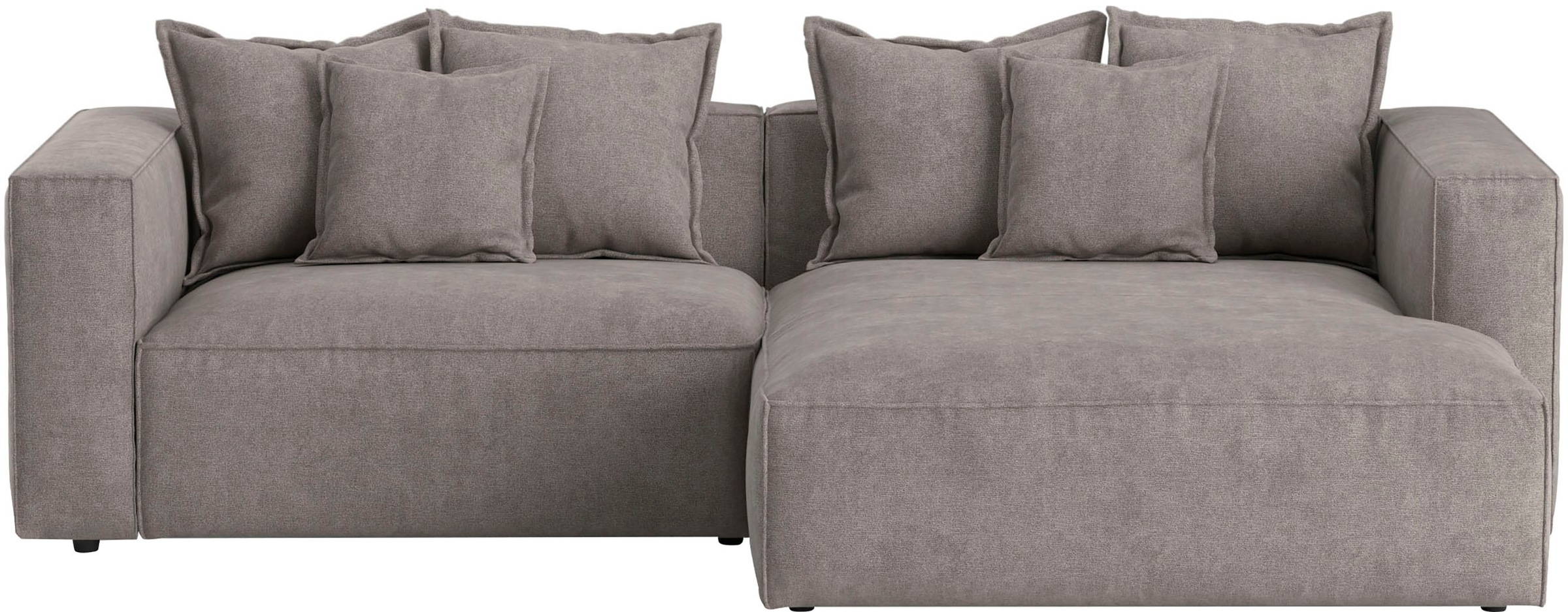 INOSIGN Ecksofa "Cowboy L-Form", mit 6 Kissen, kubisches Sofa günstig online kaufen