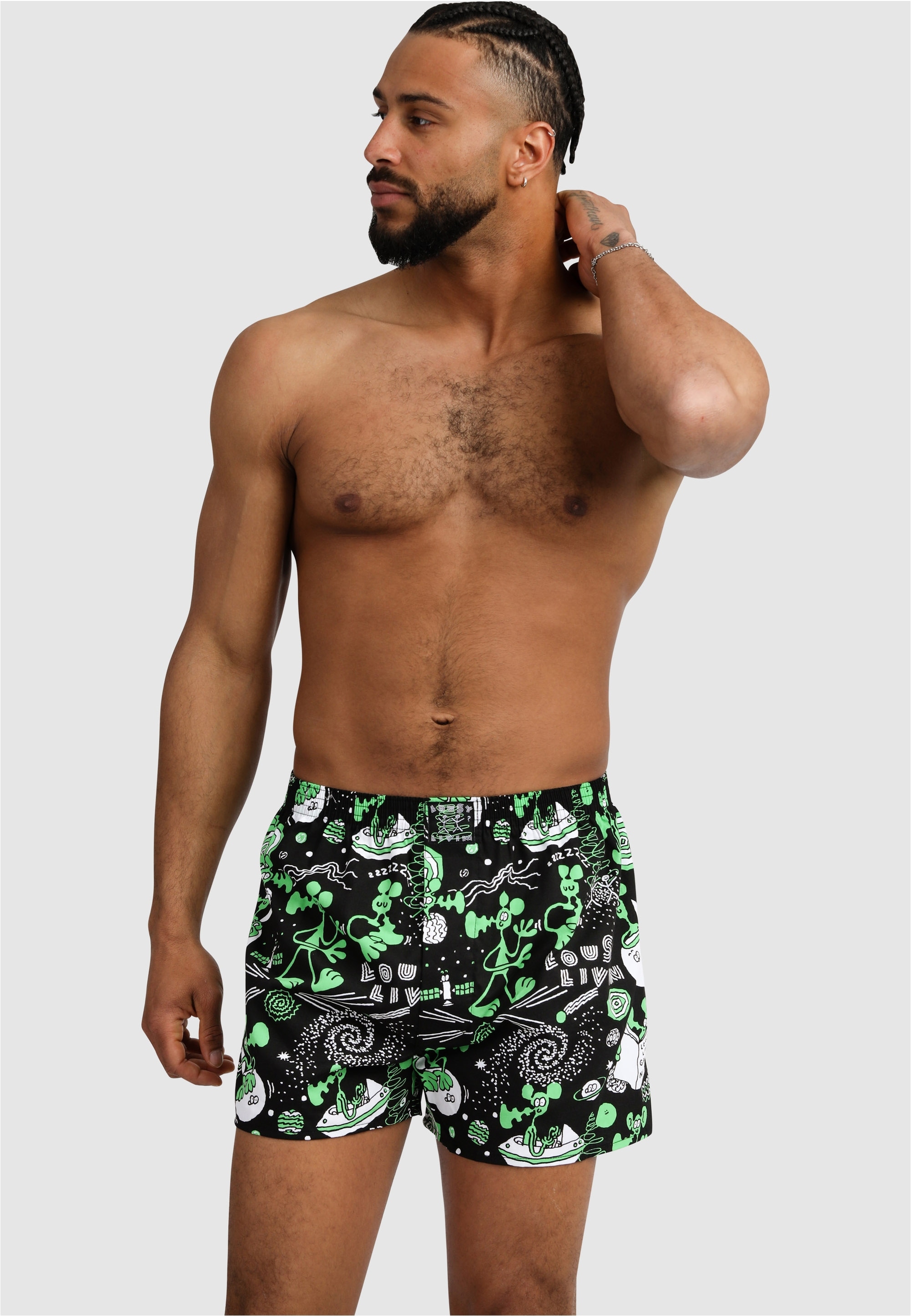 Lousy Livin Boxershorts "OuterSpace", 2er-Pack mit funktionalem Eingriff mi günstig online kaufen